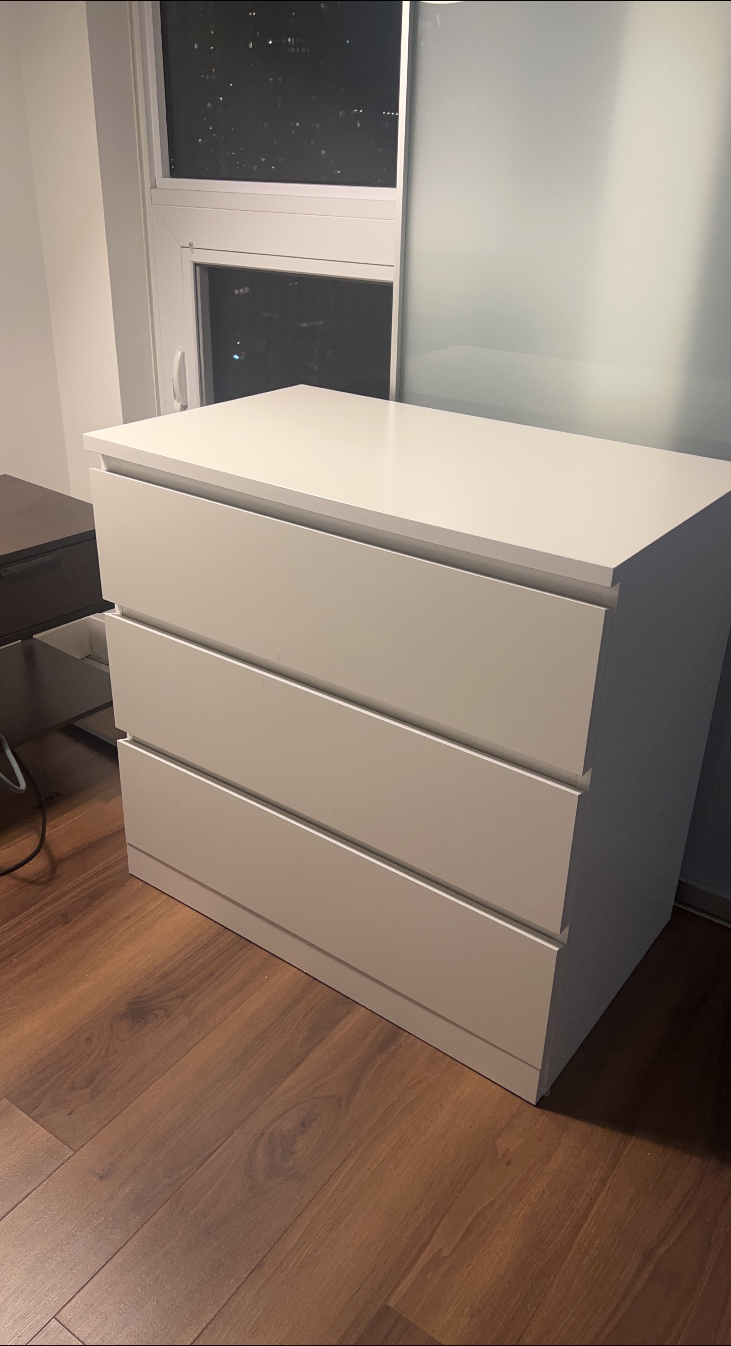White 3-Drawer Dresser