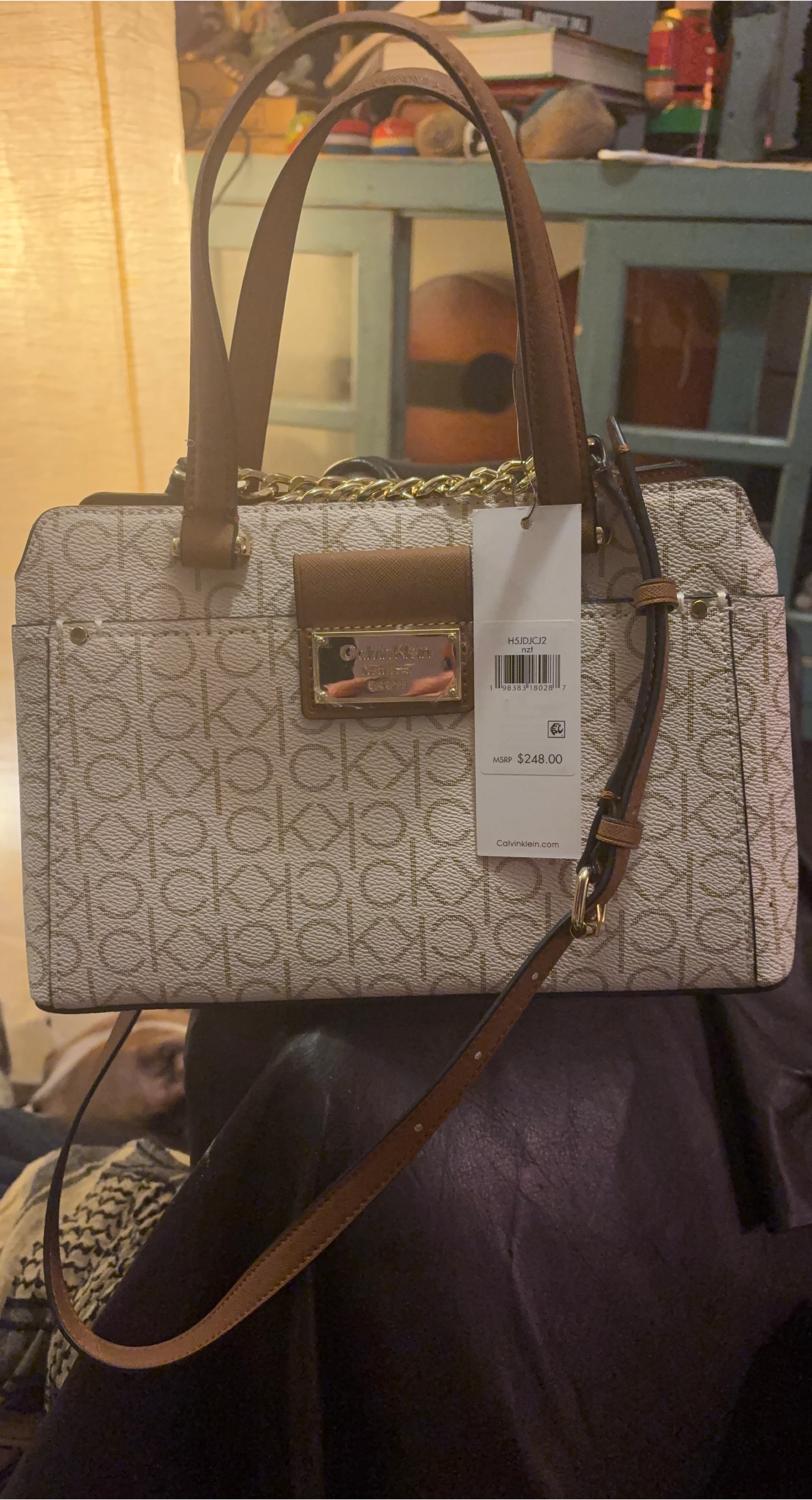 Calvin Klein Monogram Tote Bag