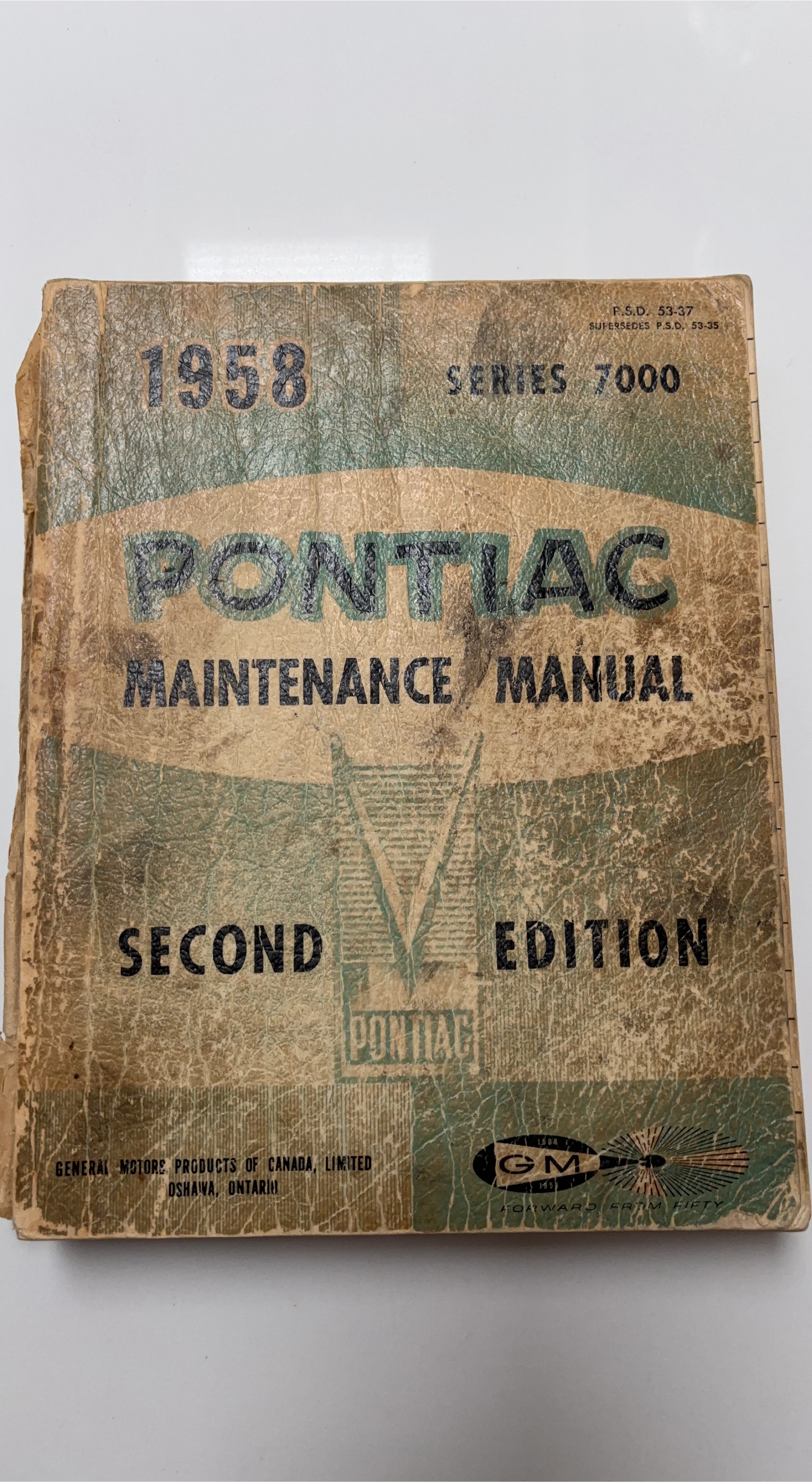 1958 Pontiac Maintenance Manual Series 7000 Second Edition