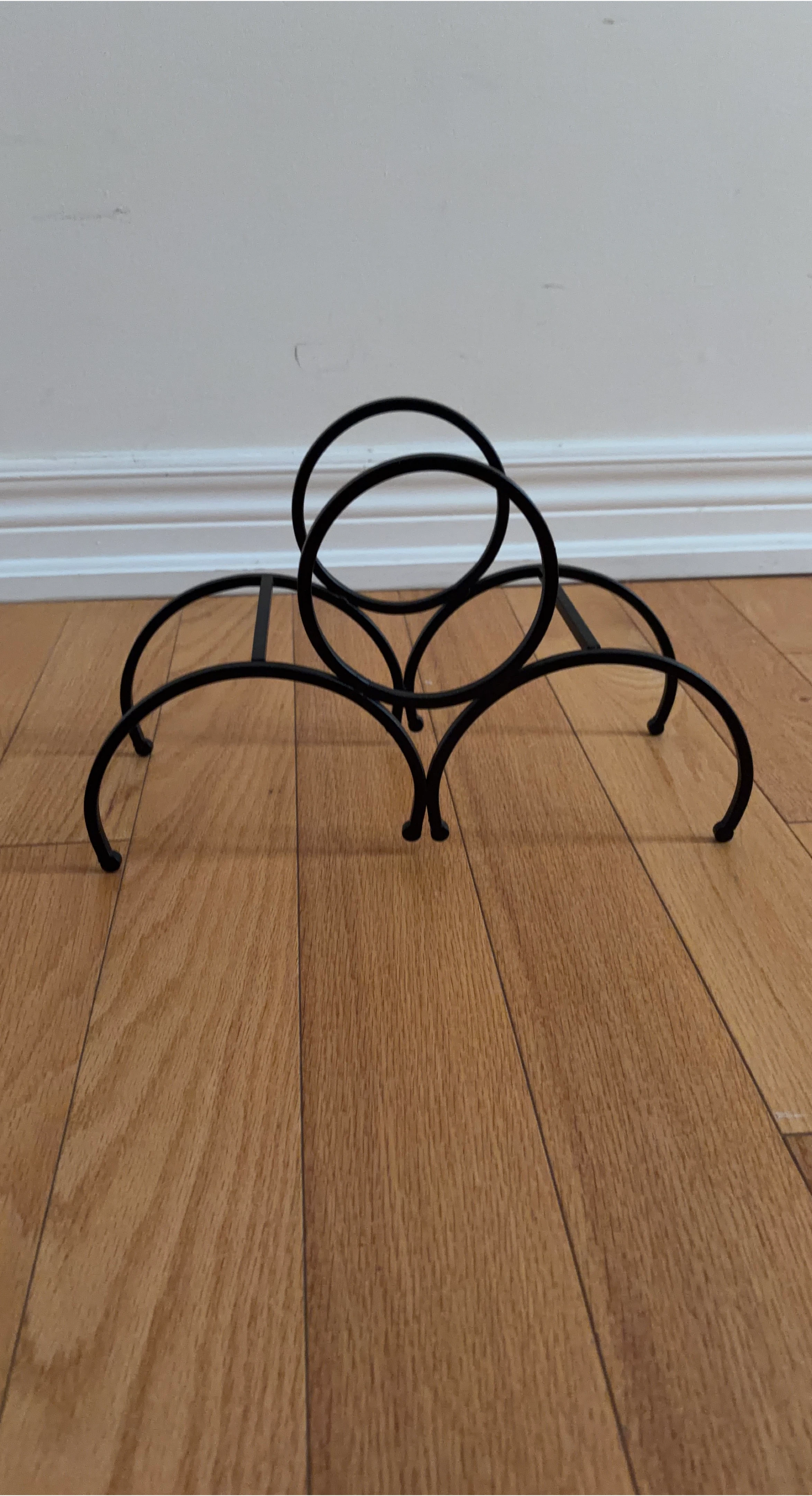 Black Metal Wine Rack