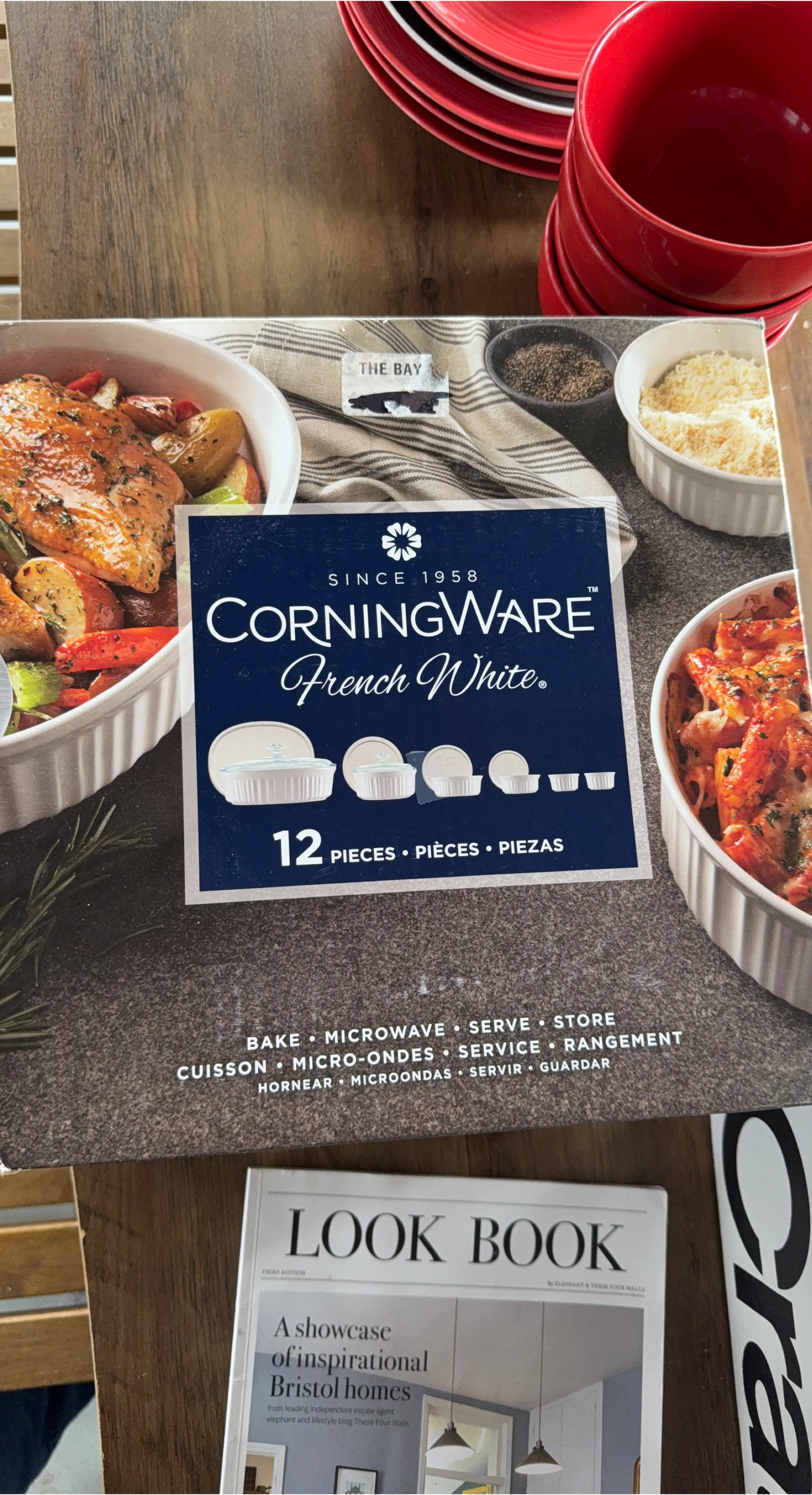 CorningWare French White 12-Piece Bakeware Set