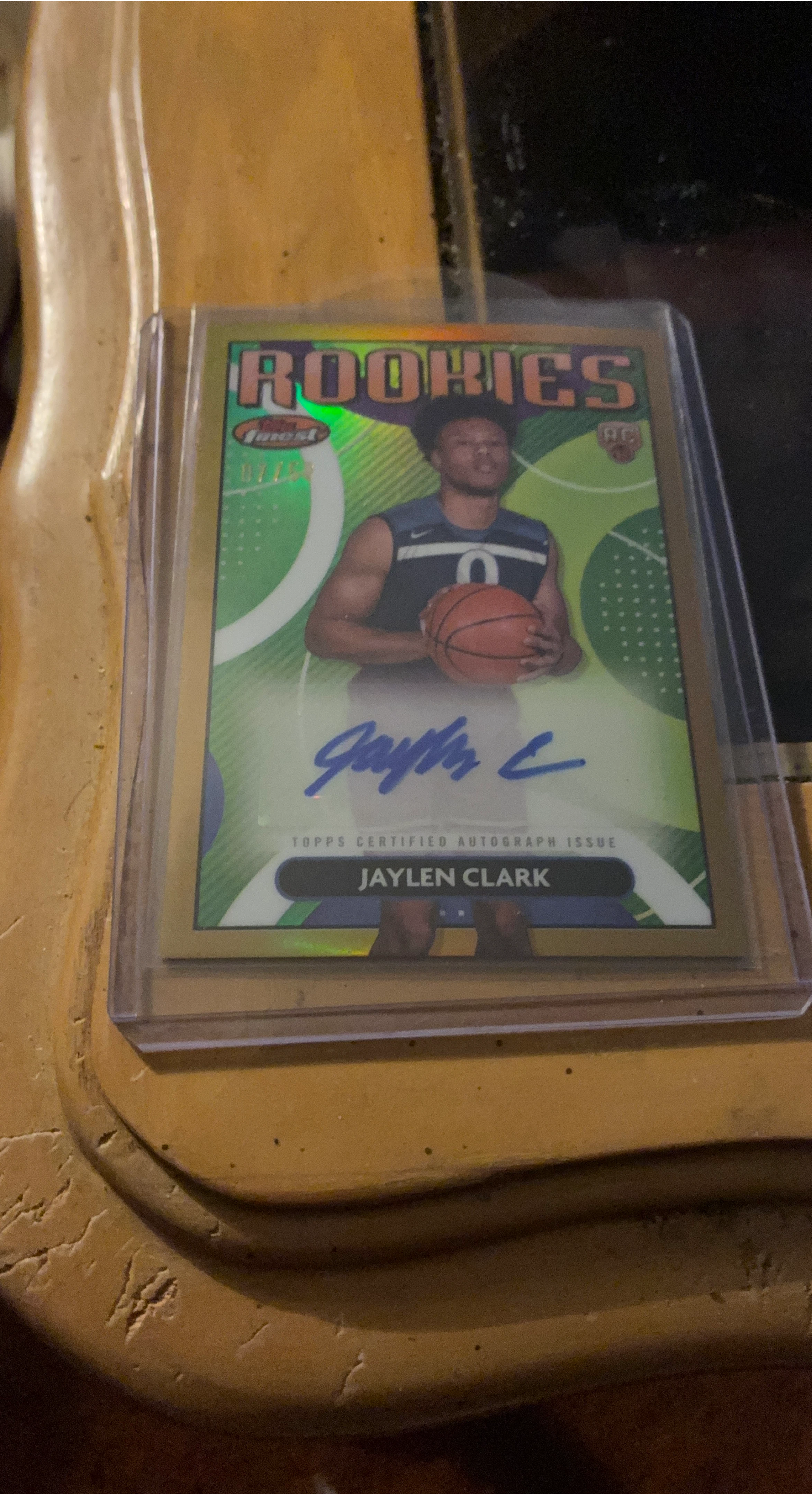 Topps Finest Jaylen Clark Rookie Autograph Basketball Card