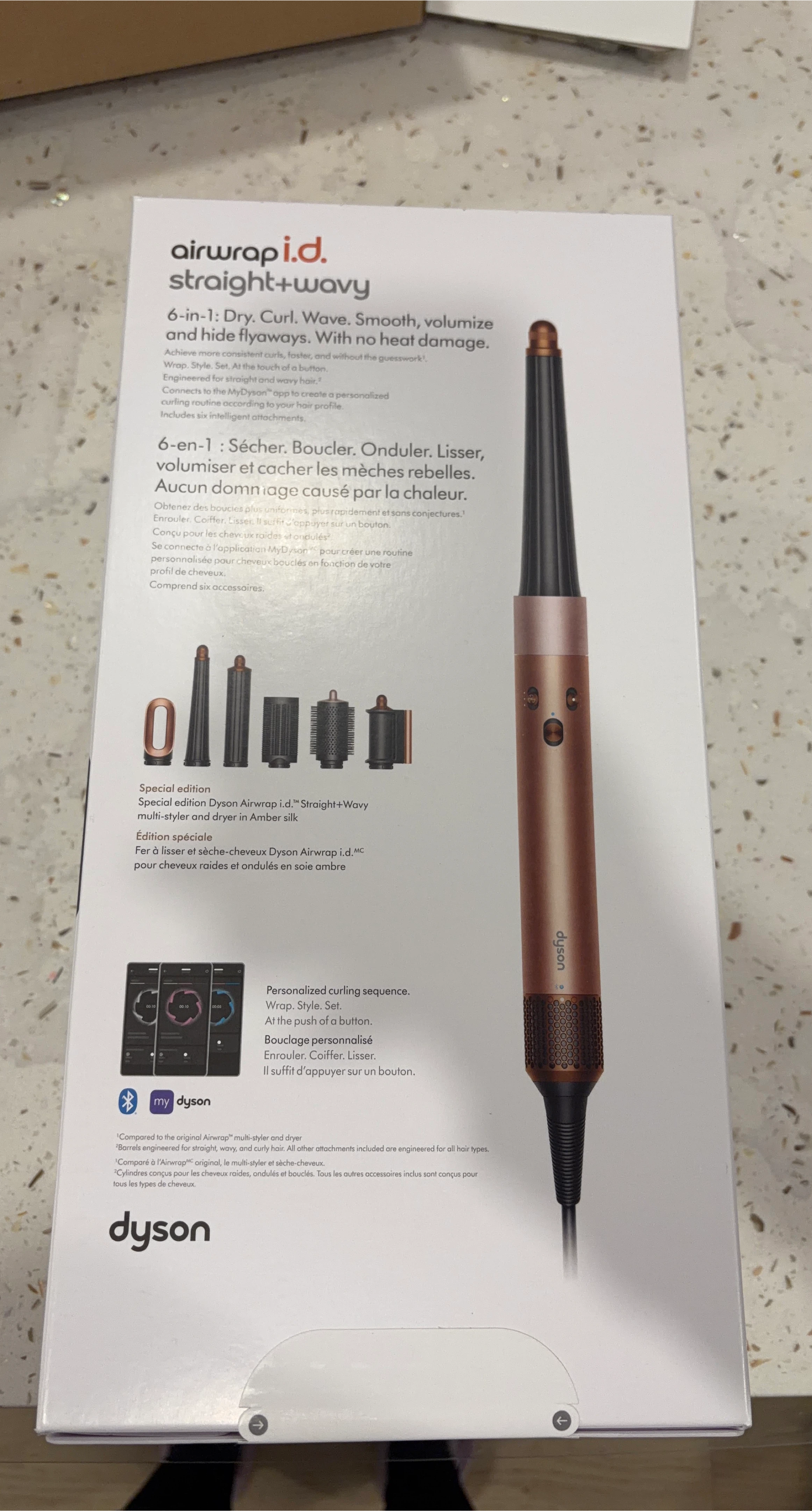 Dyson Airwrap i.d. Straight+Wavy Multi-Styler Amber Silk