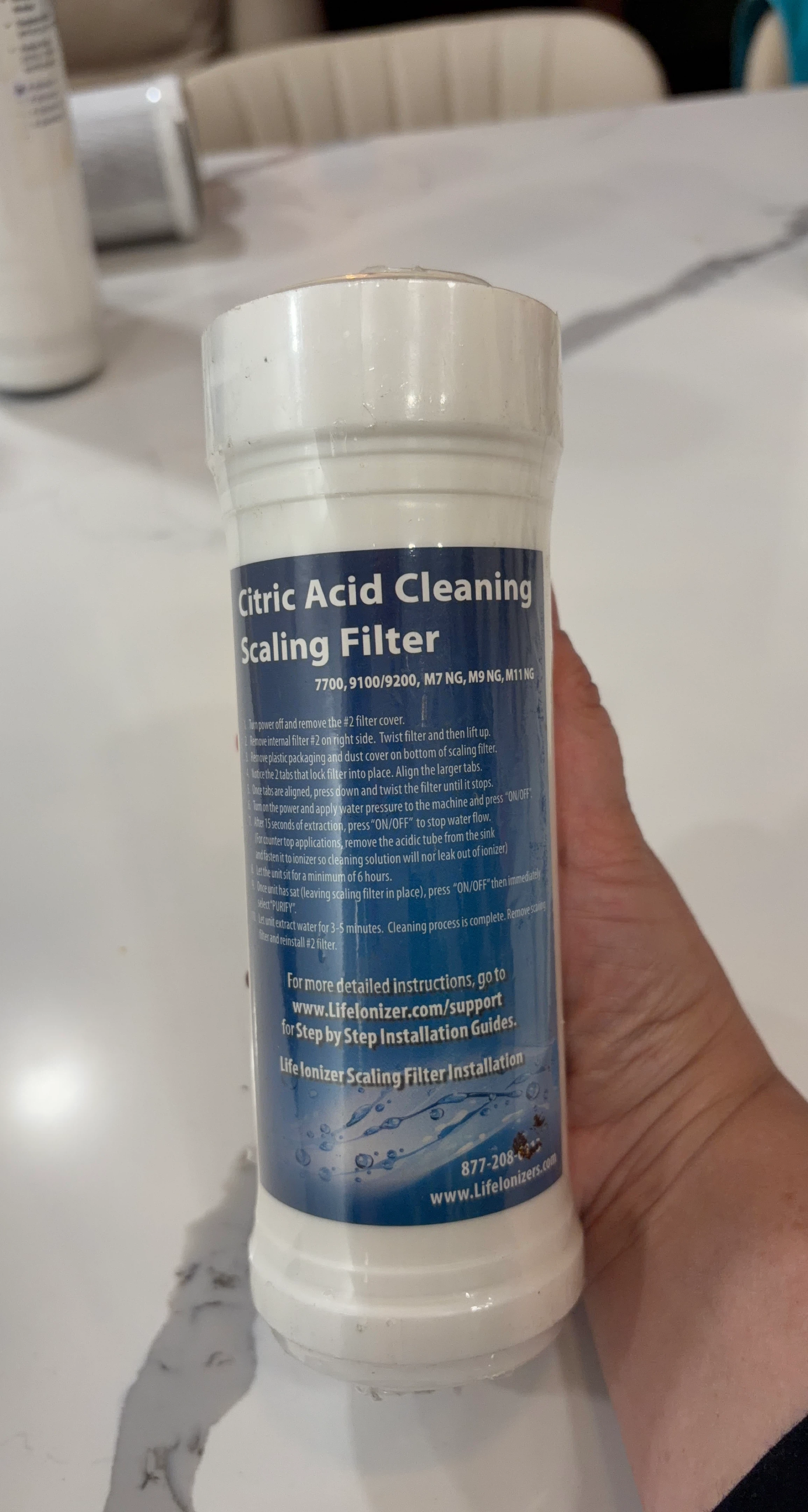 Life Ionizer Citric Acid Cleaning Scaling Filter