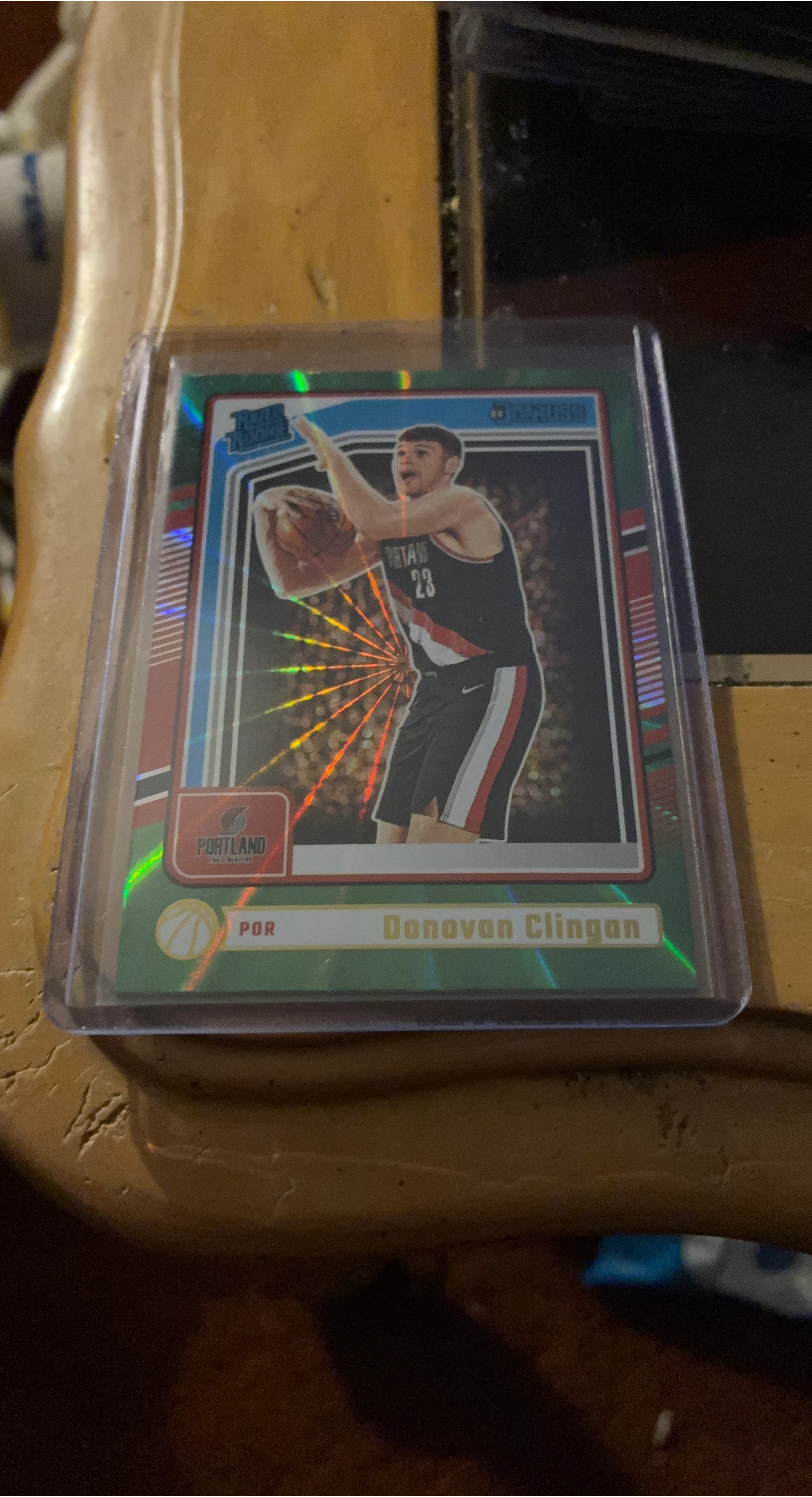 2023-24 Donruss Elite Clingan RC Rookie Card Portland