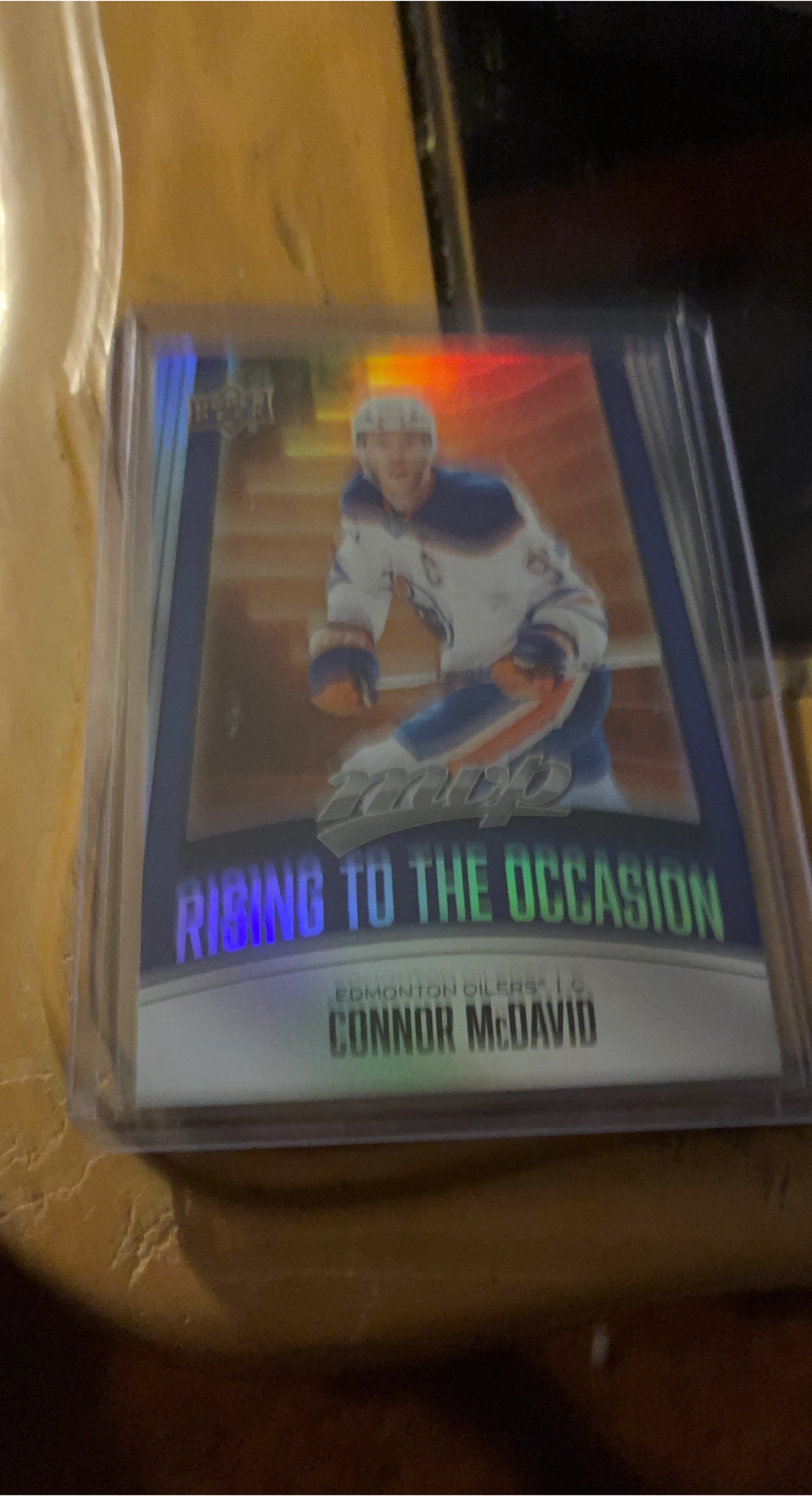 Upper Deck MVP Connor McDavid "Rising to the Occasion"