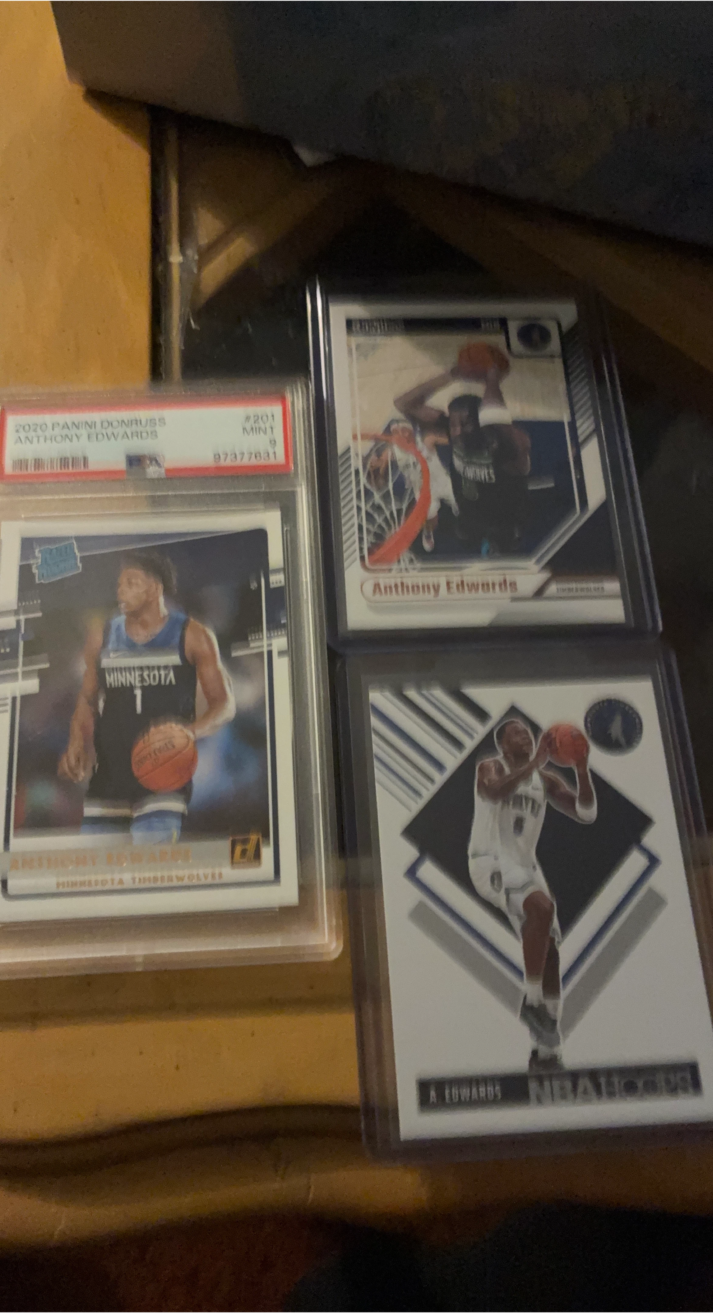 2020 Panini Donruss Anthony Edwards PSA 9 Card