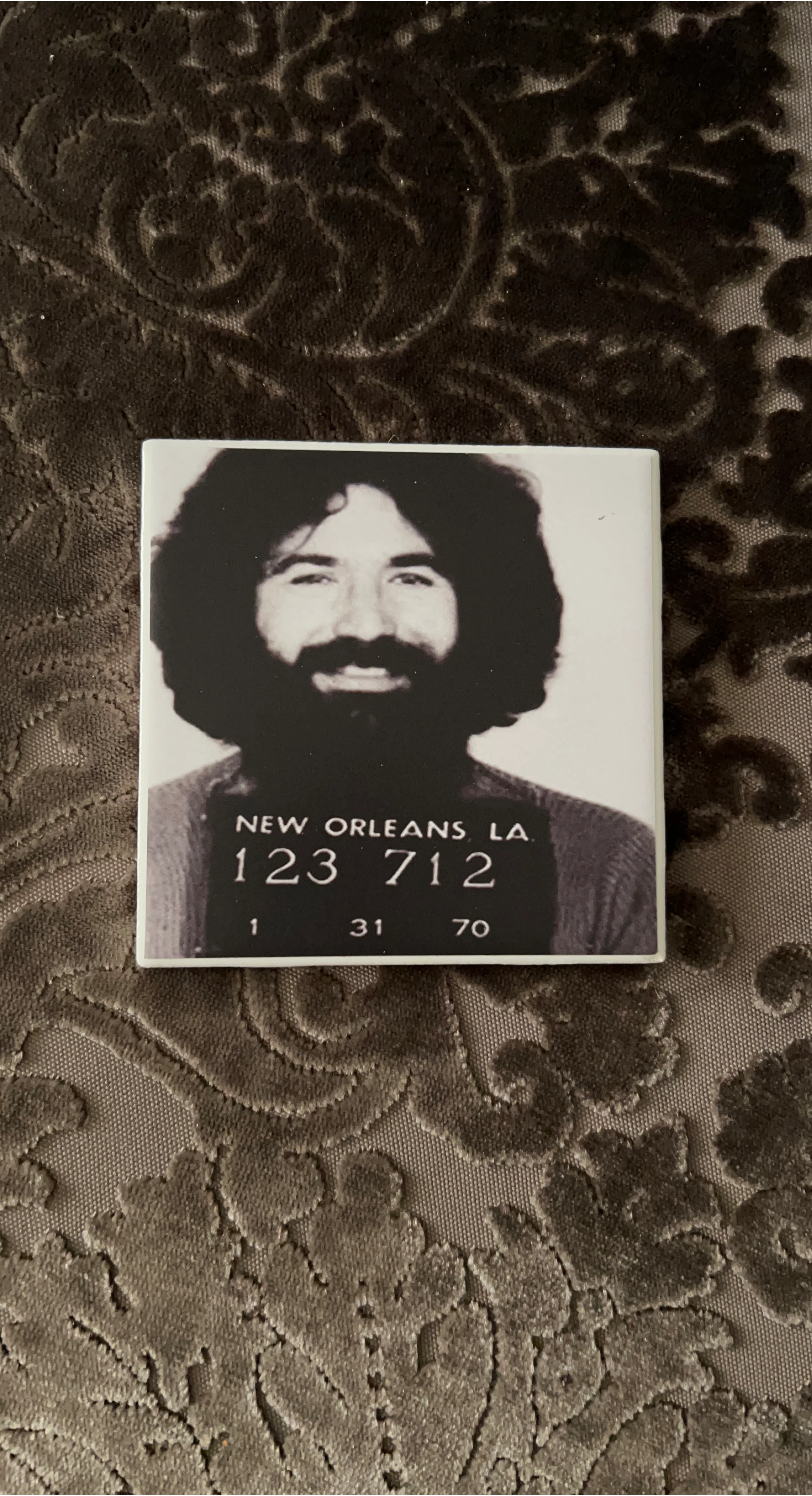 Jerry Garcia Mugshot Tile