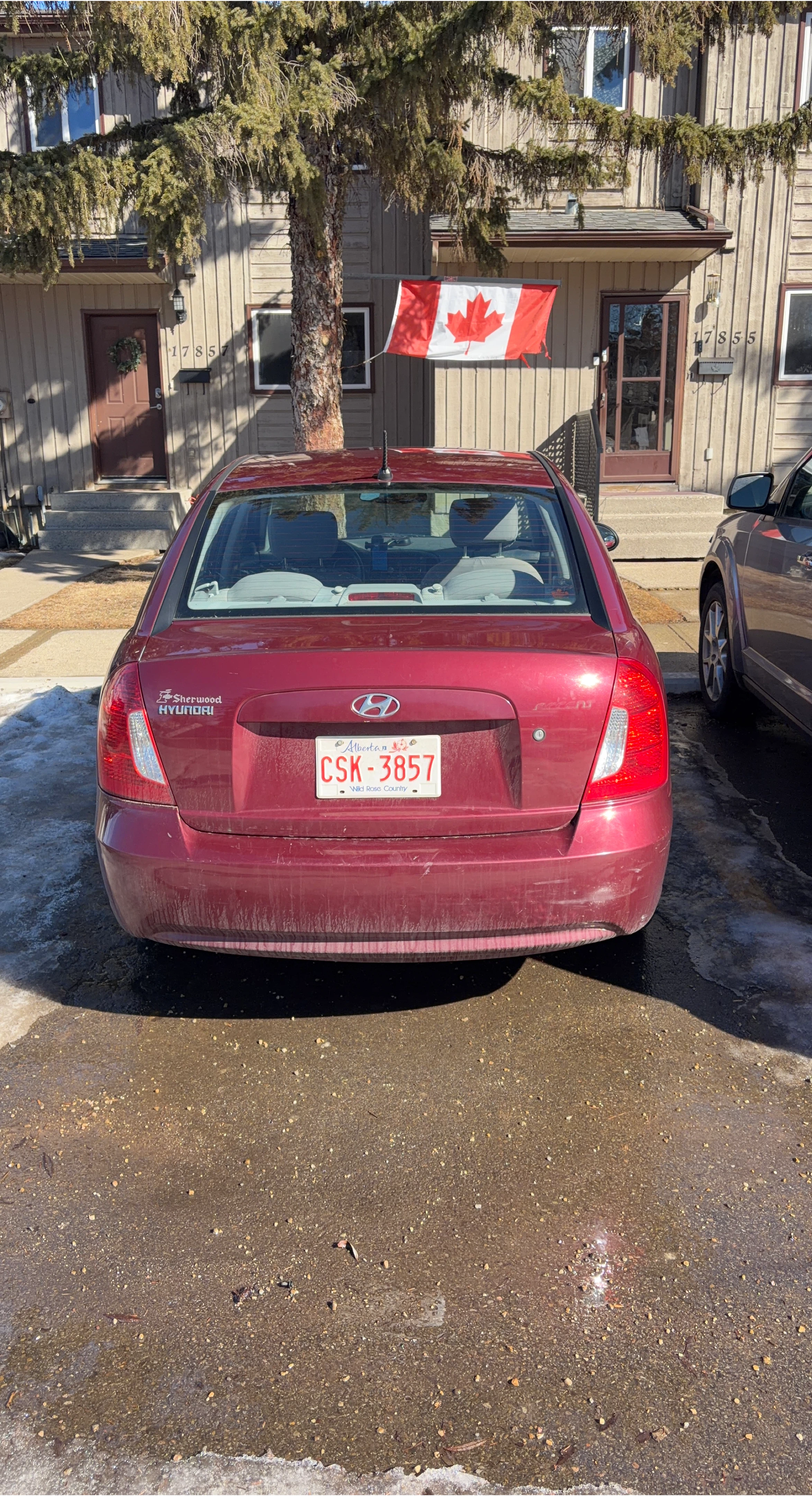 Used Red Hyundai Accent Sedan