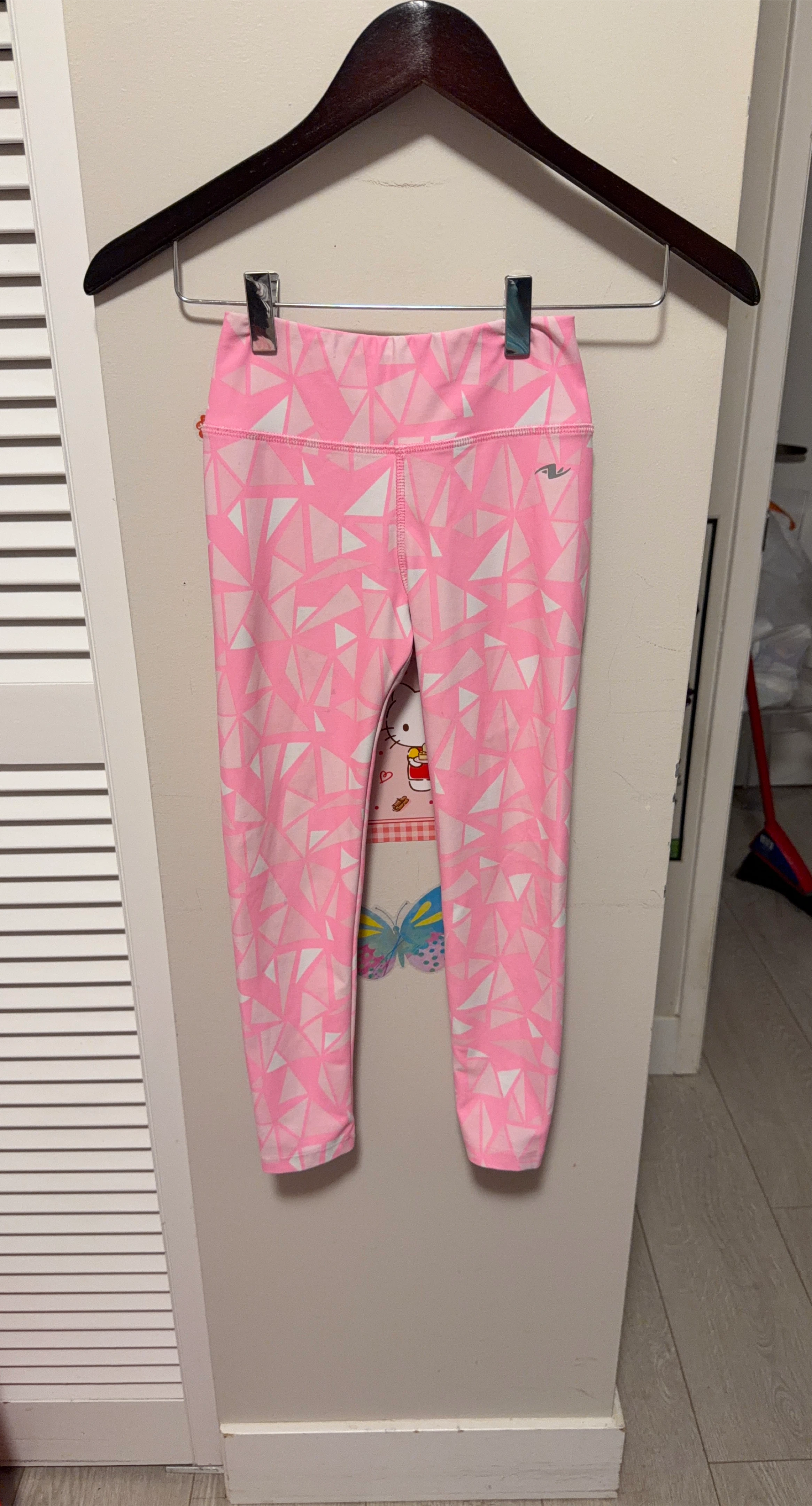 Athletic Works Pink Geometric Print Leggings
