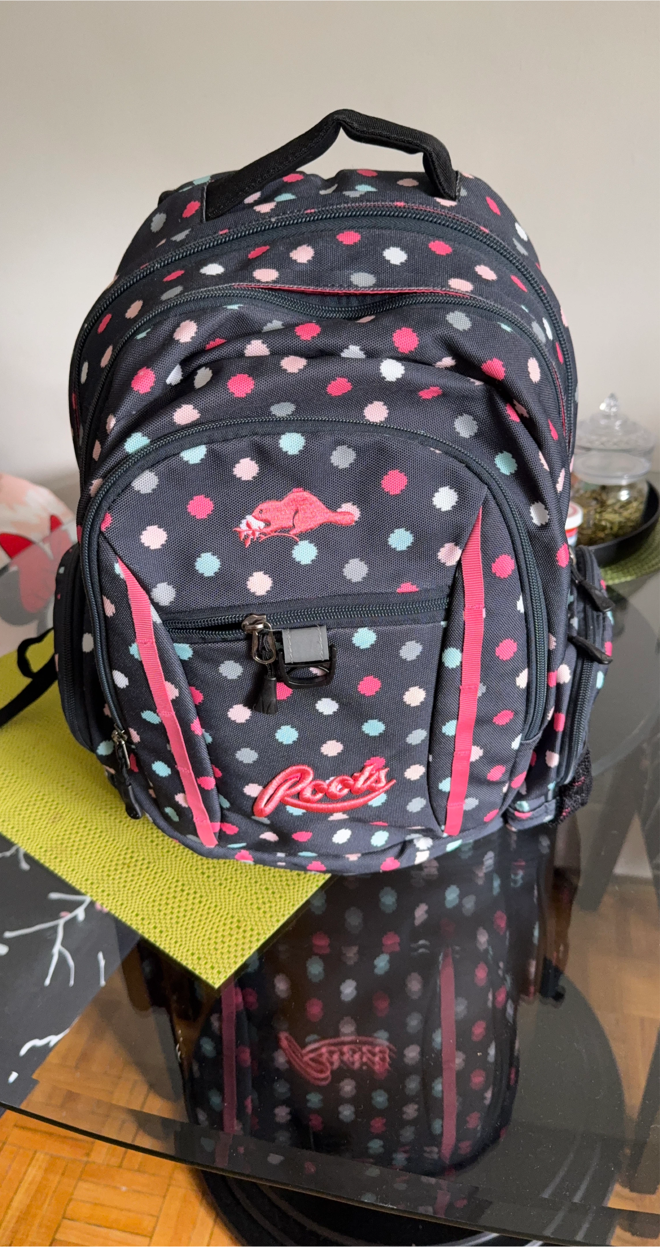 Roots Backpack - Polka Dot Design