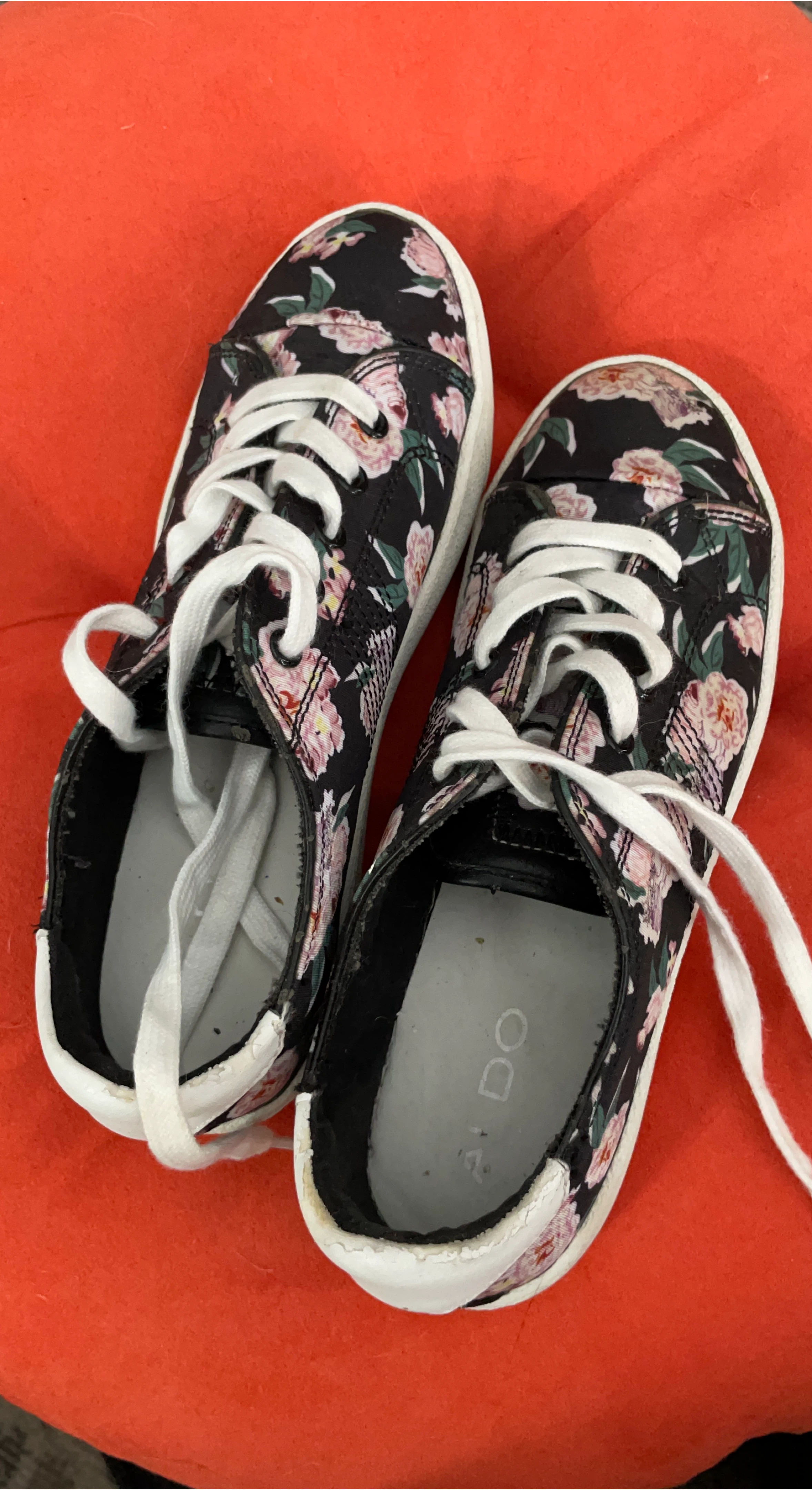 ALDO Black Floral Sneakers