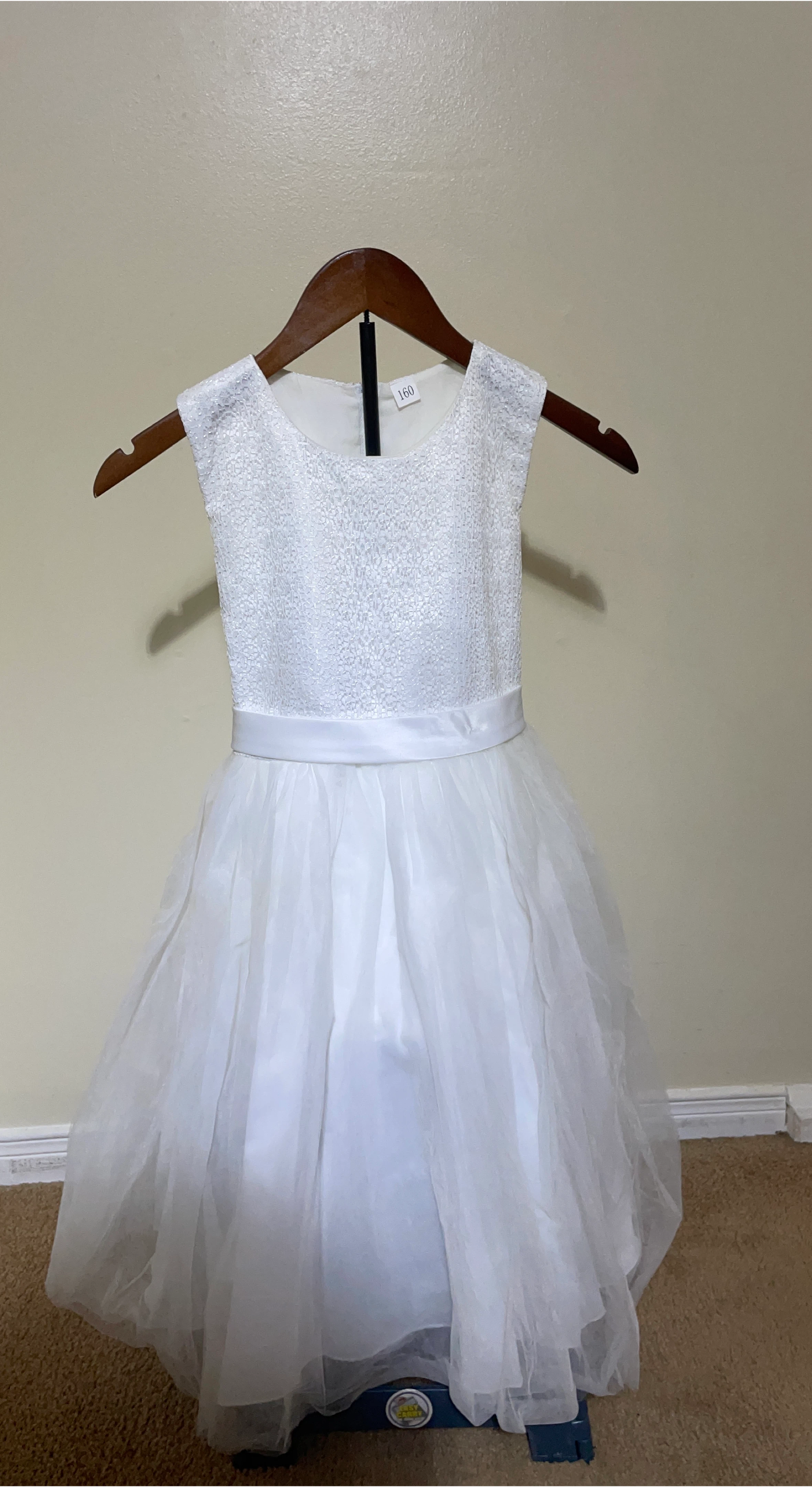 White Flower Girl/Communion Dress