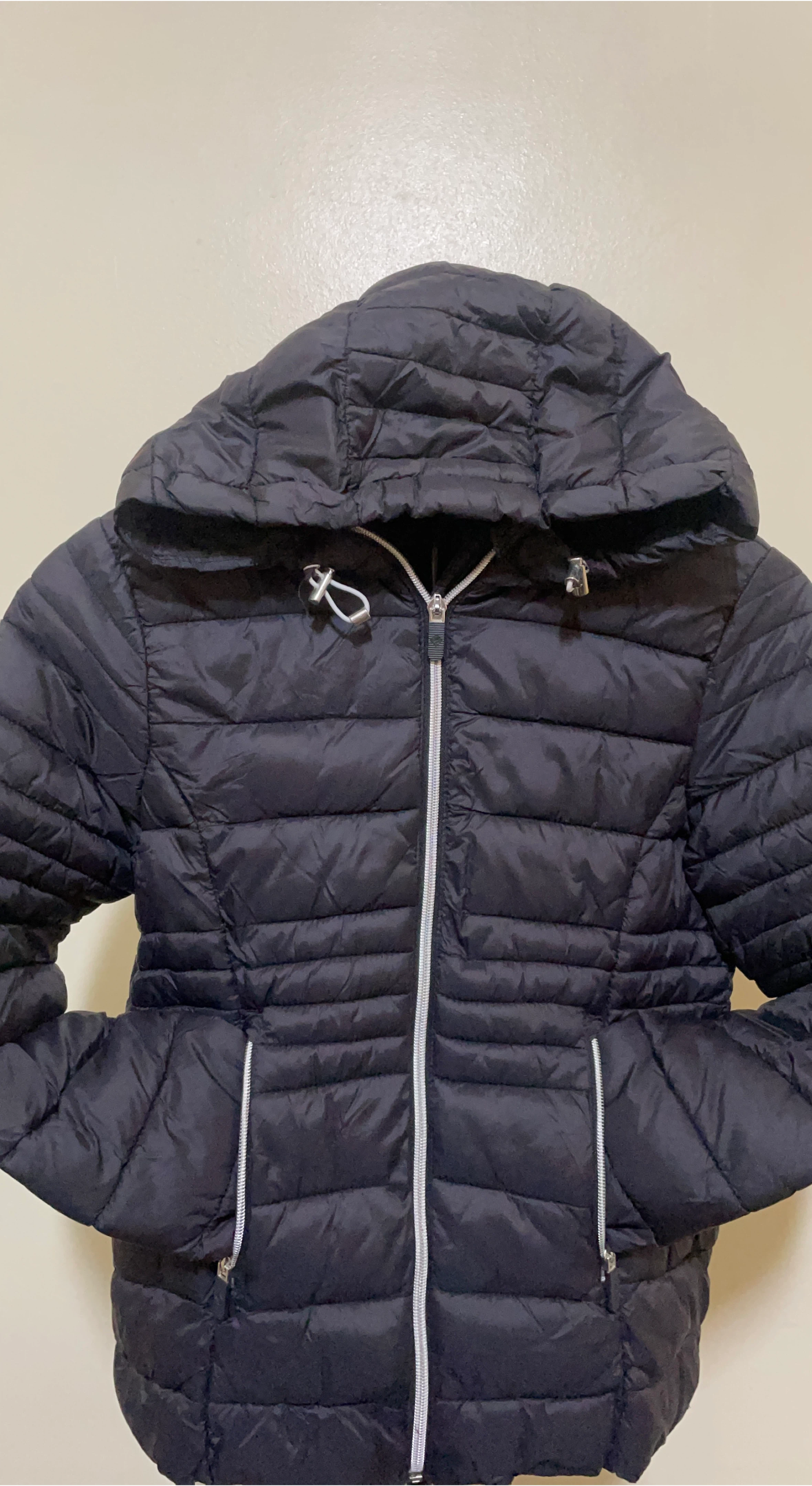 Point Zero Black Puffer Jacket