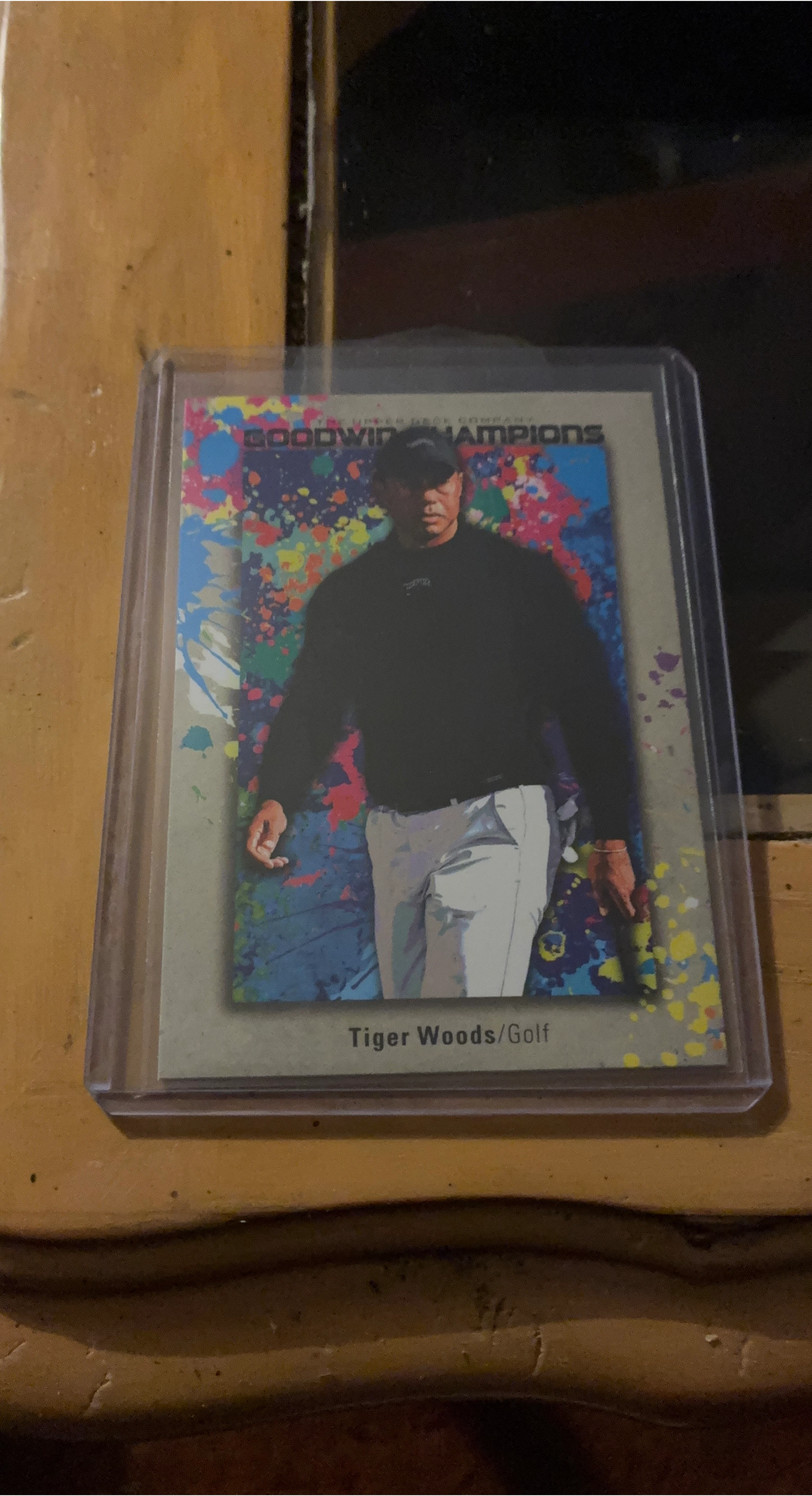 Tiger Woods "Goodwin Champions" Golf Card