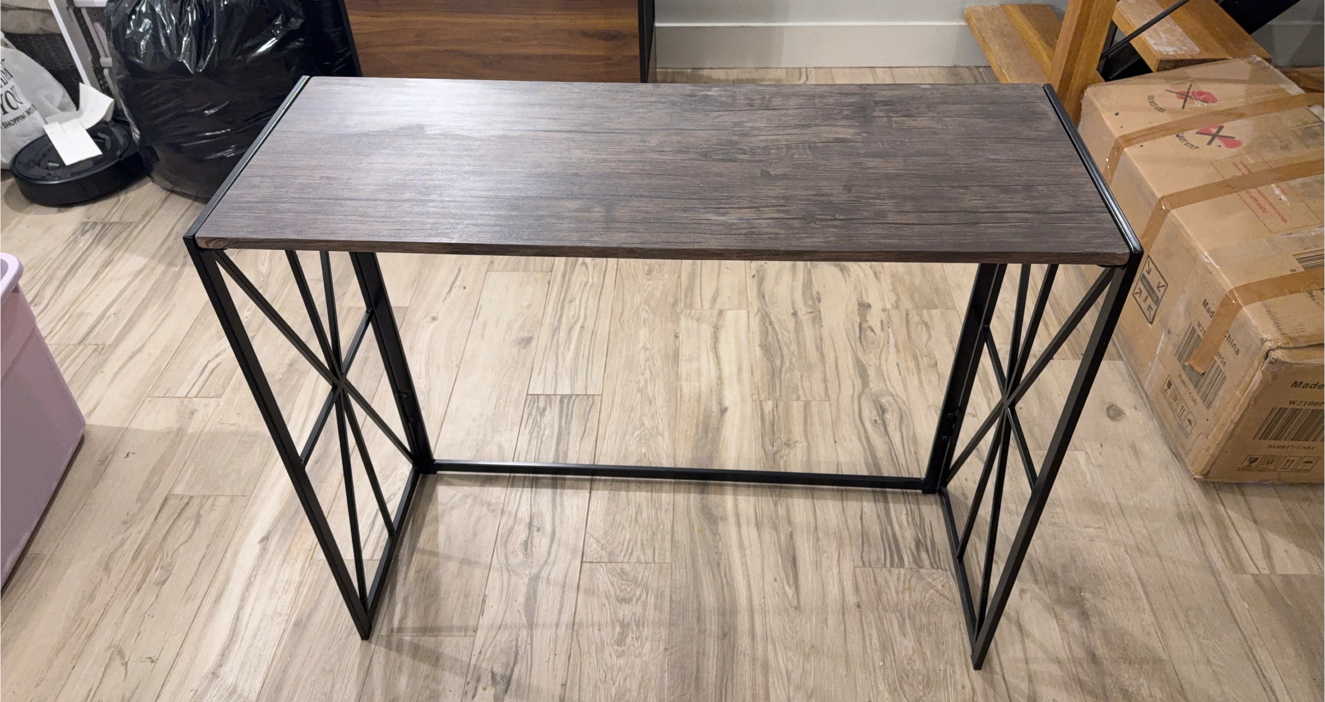 Industrial Style Folding Desk
