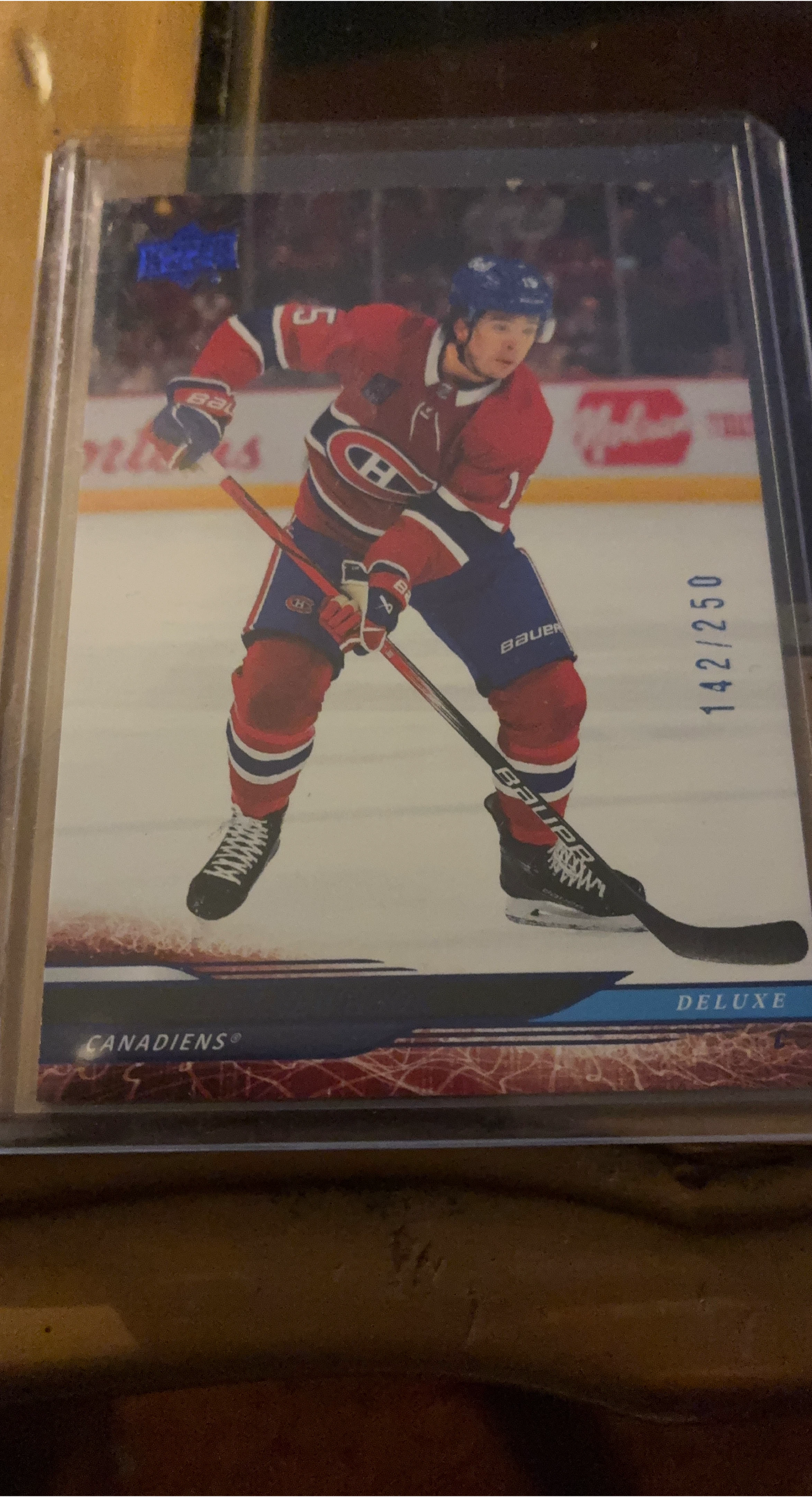 Upper Deck Deluxe Canadiens Hockey Card 142/250