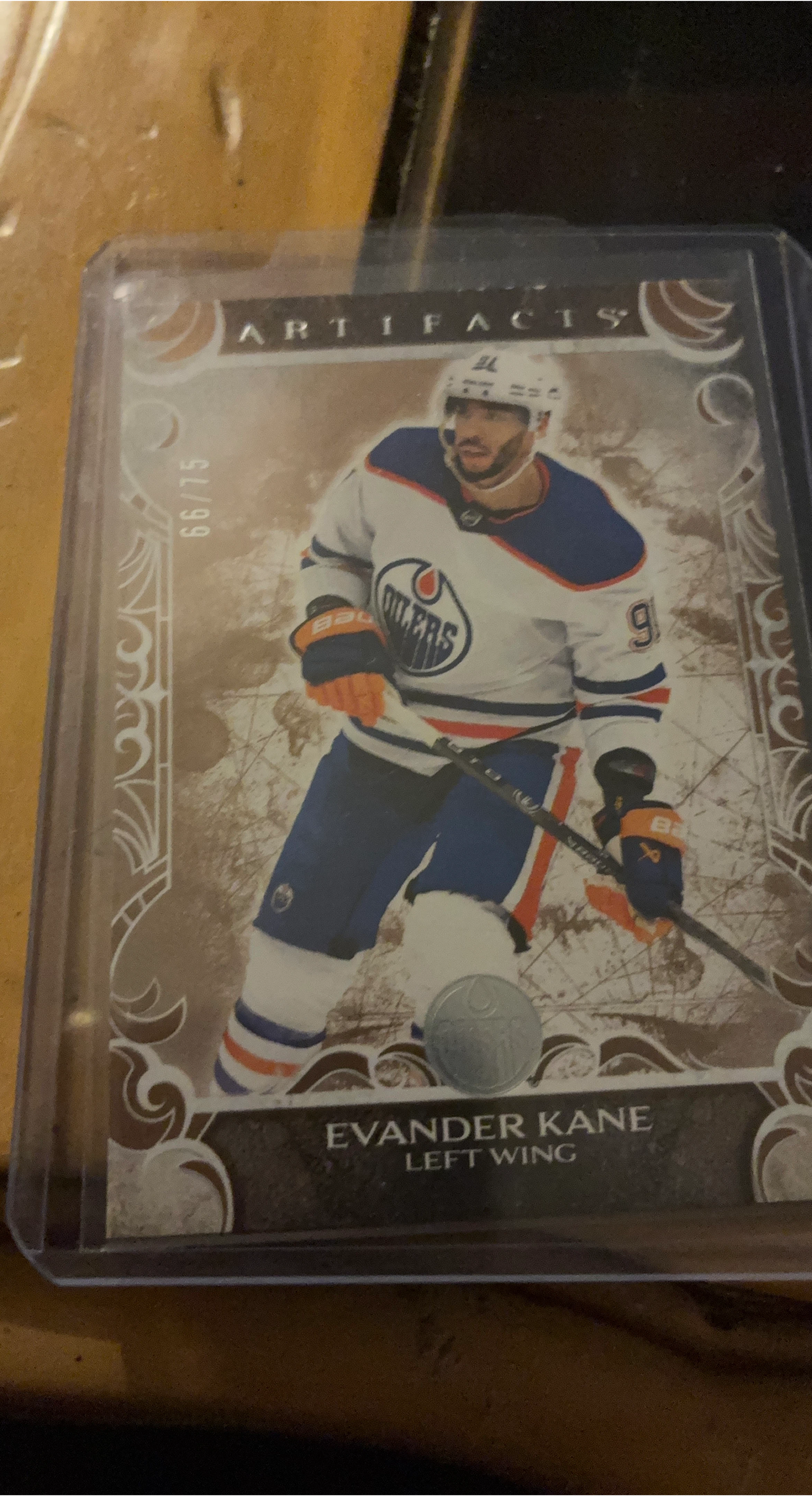 Evander Kane 66/75 Artifacts Hockey Card