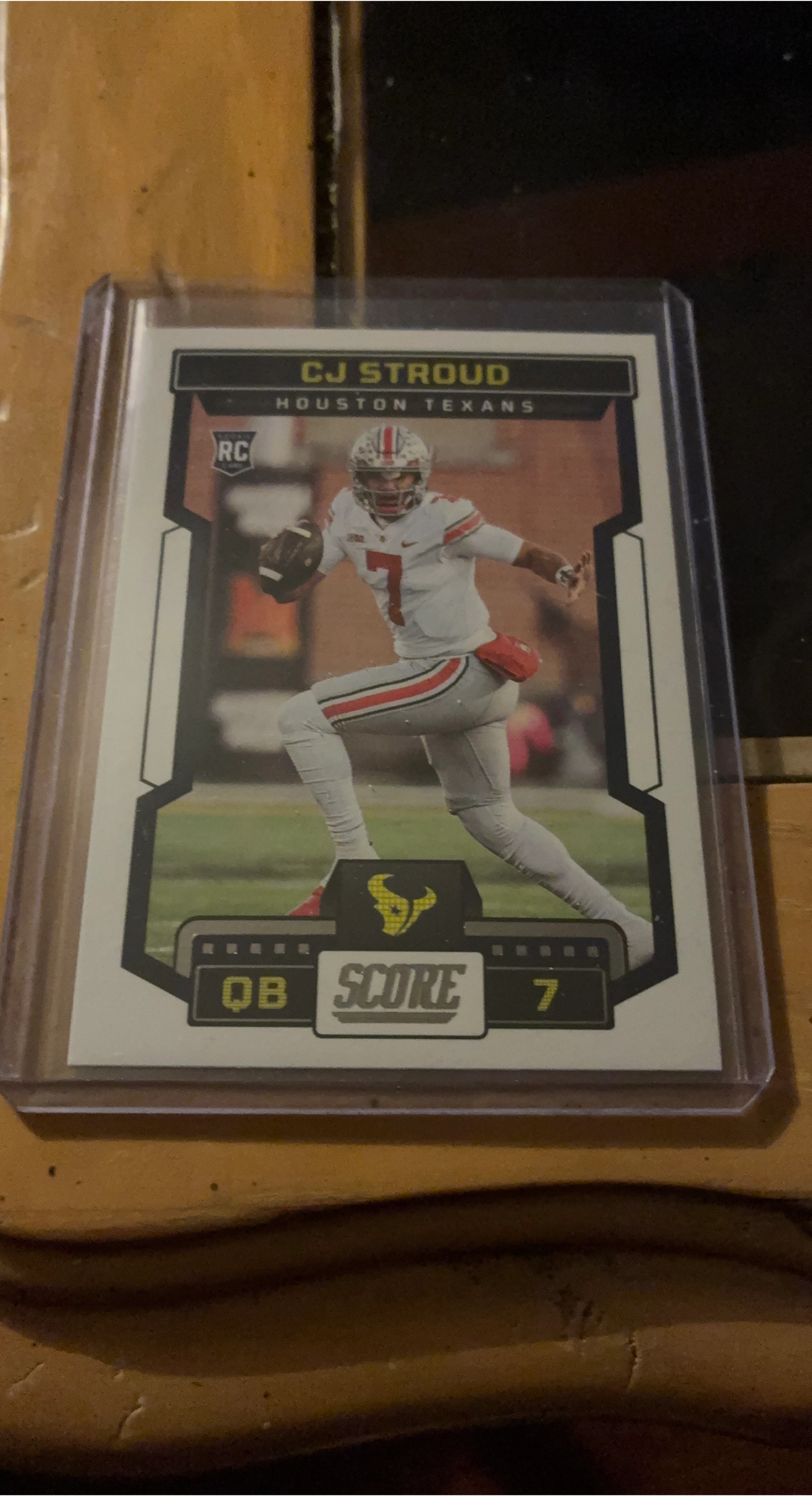 CJ Stroud RC Quarterback Score Football Card