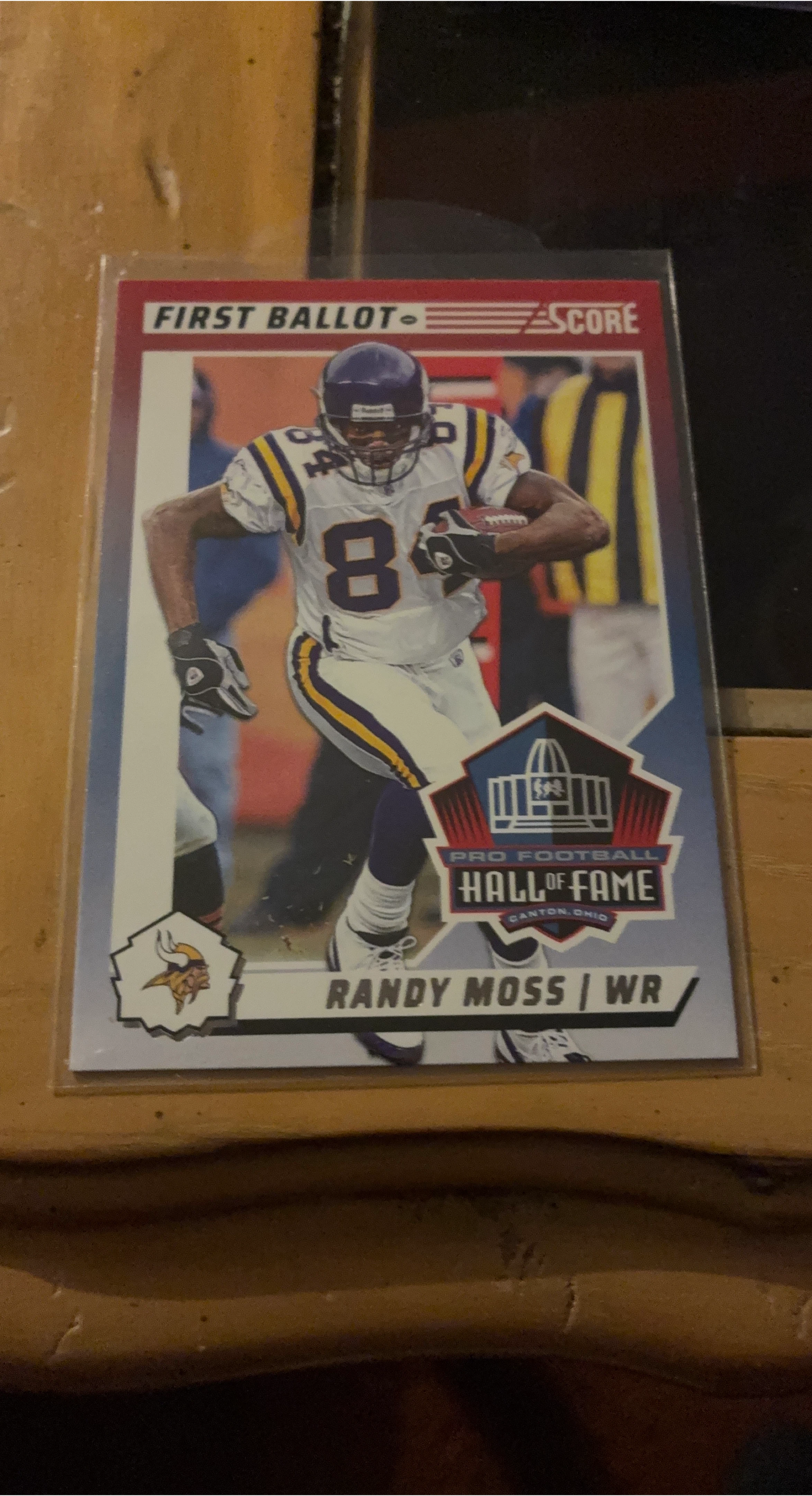 Score Randy Moss Pro Football Hall of Fame Card