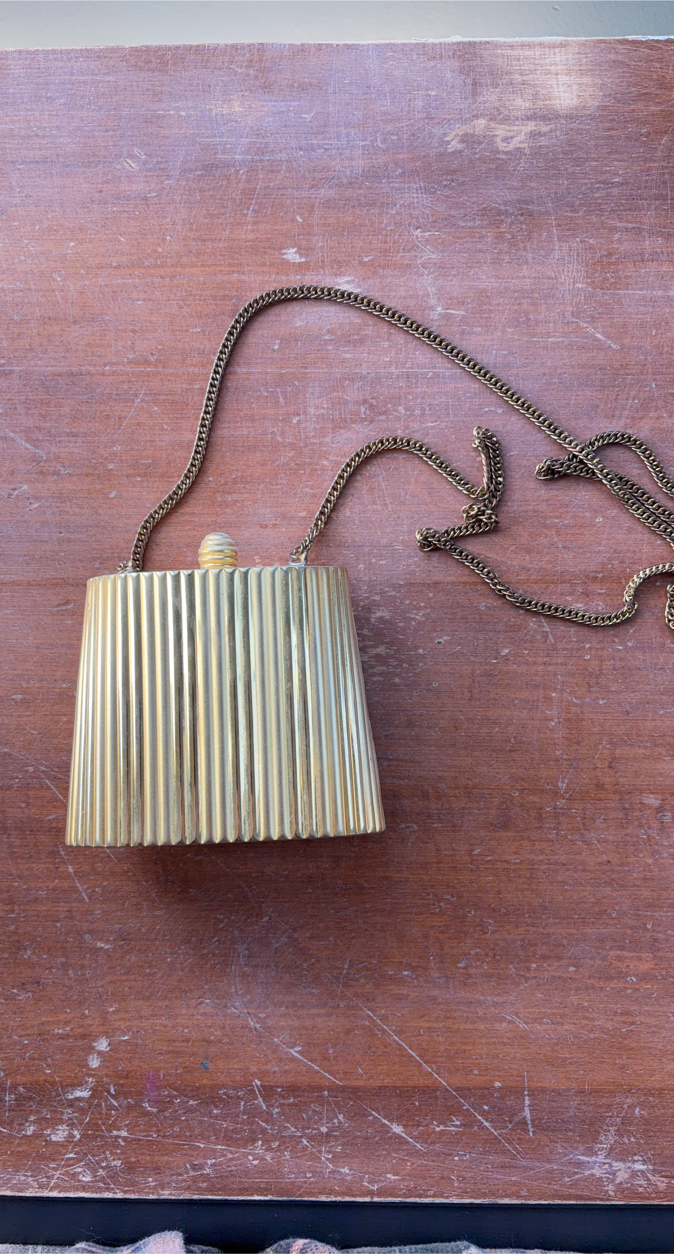 Vintage Y&S Original Gold-Tone Clutch Evening Bag