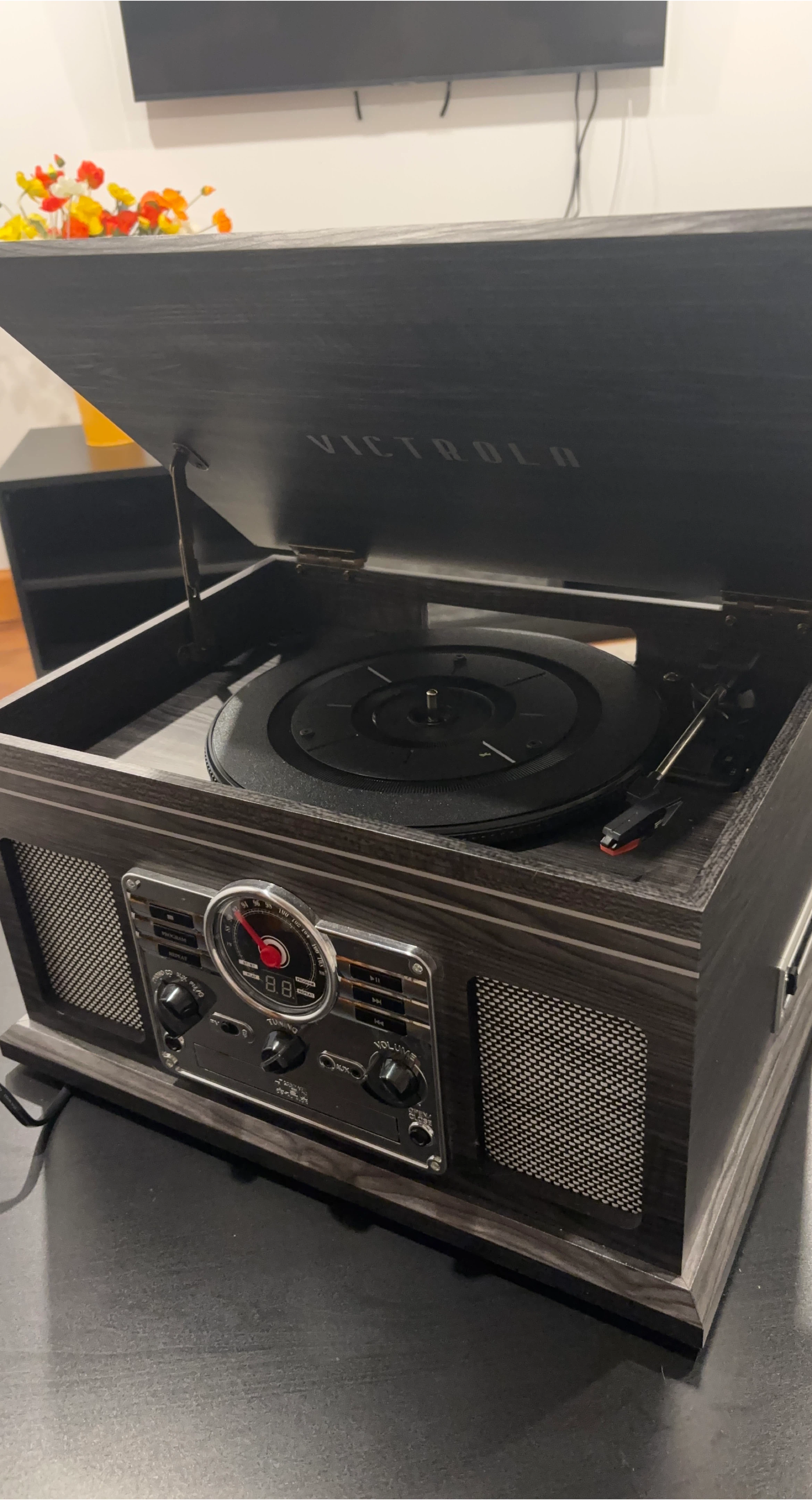 Victrola 3-Speed Record Player with CD and Radio