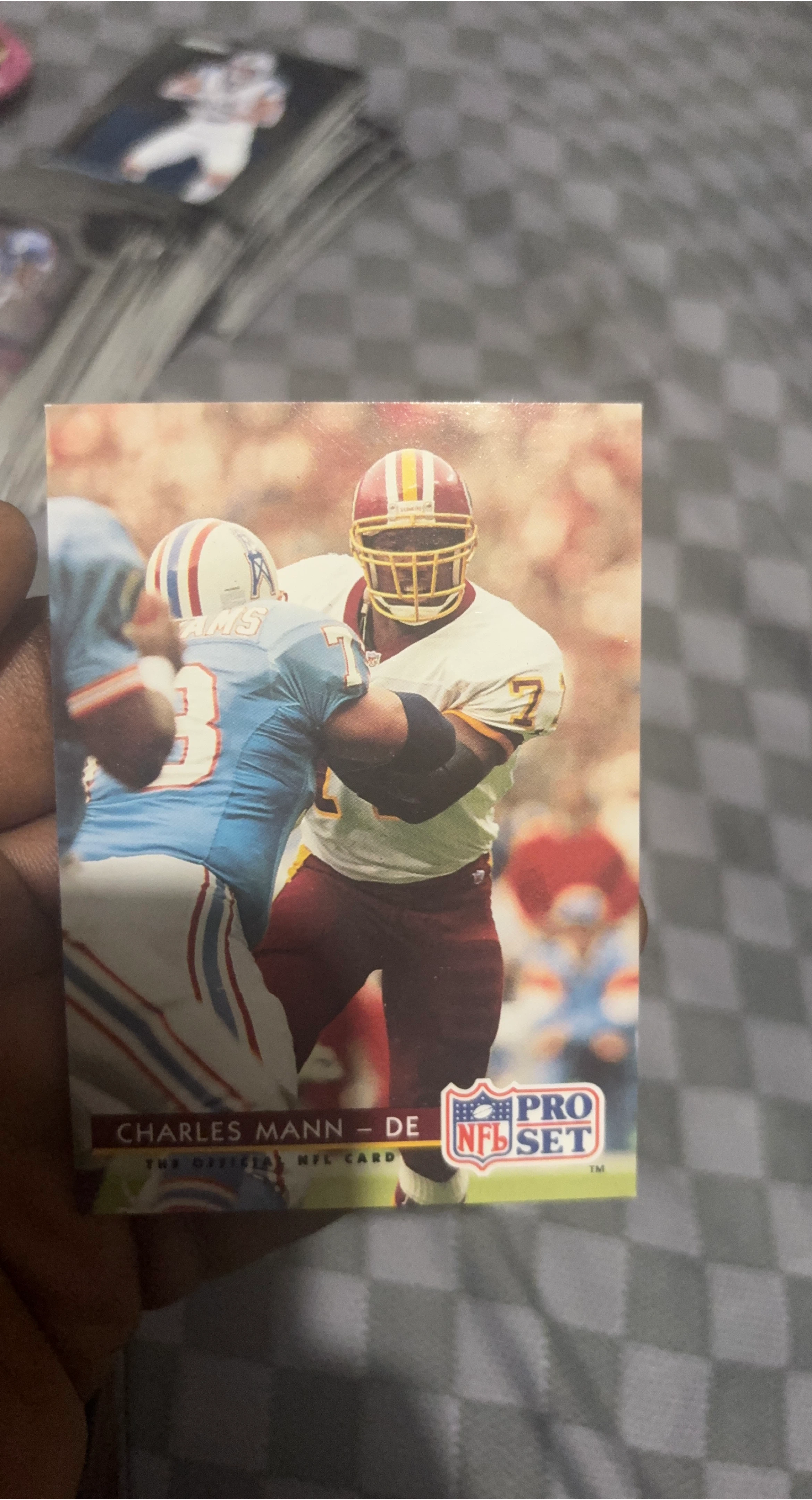 Charles Mann Pro Set NFL Football Card