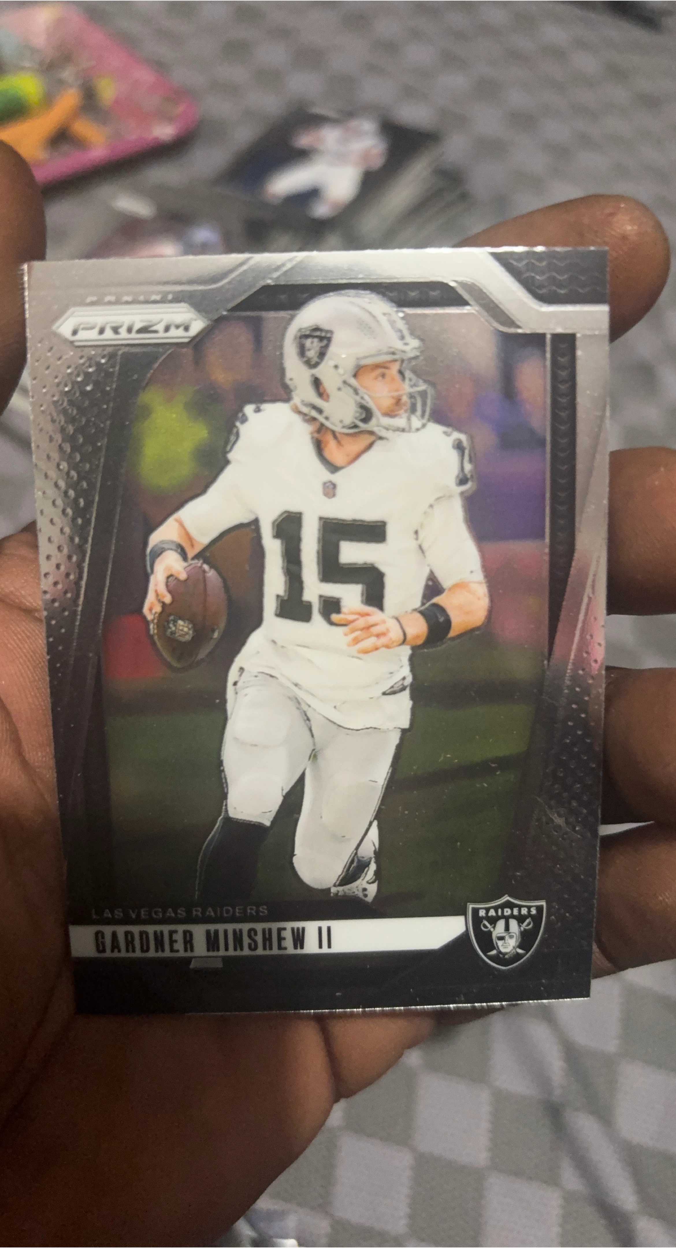 Panini Prizm Gardner Minshew II Las Vegas Raiders Football Card