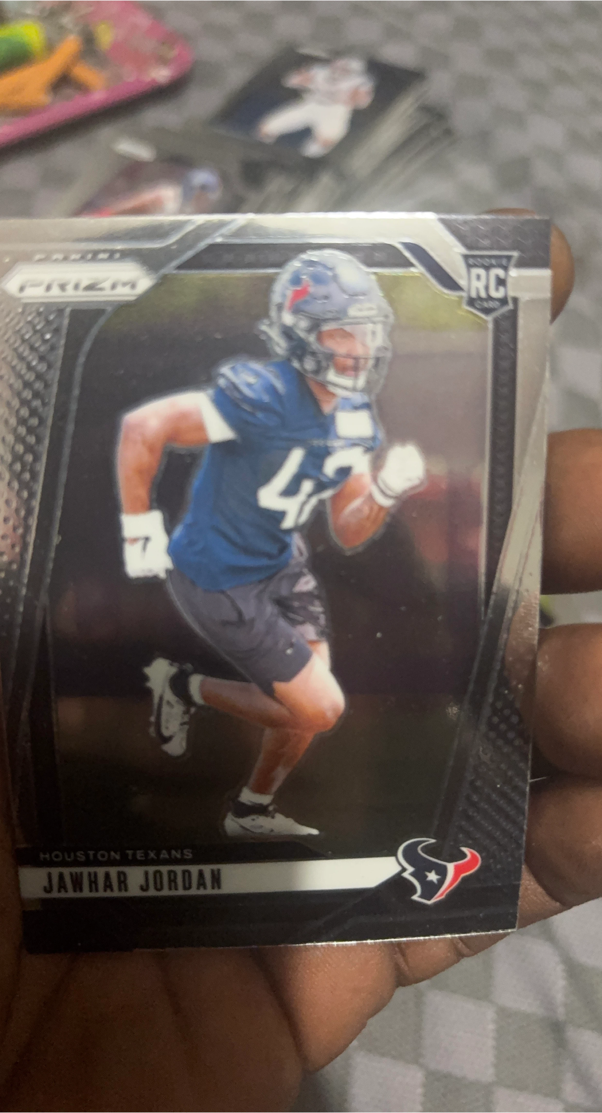 Panini Prizm Rookie Card - Jawhar Jordan - Houston Texans