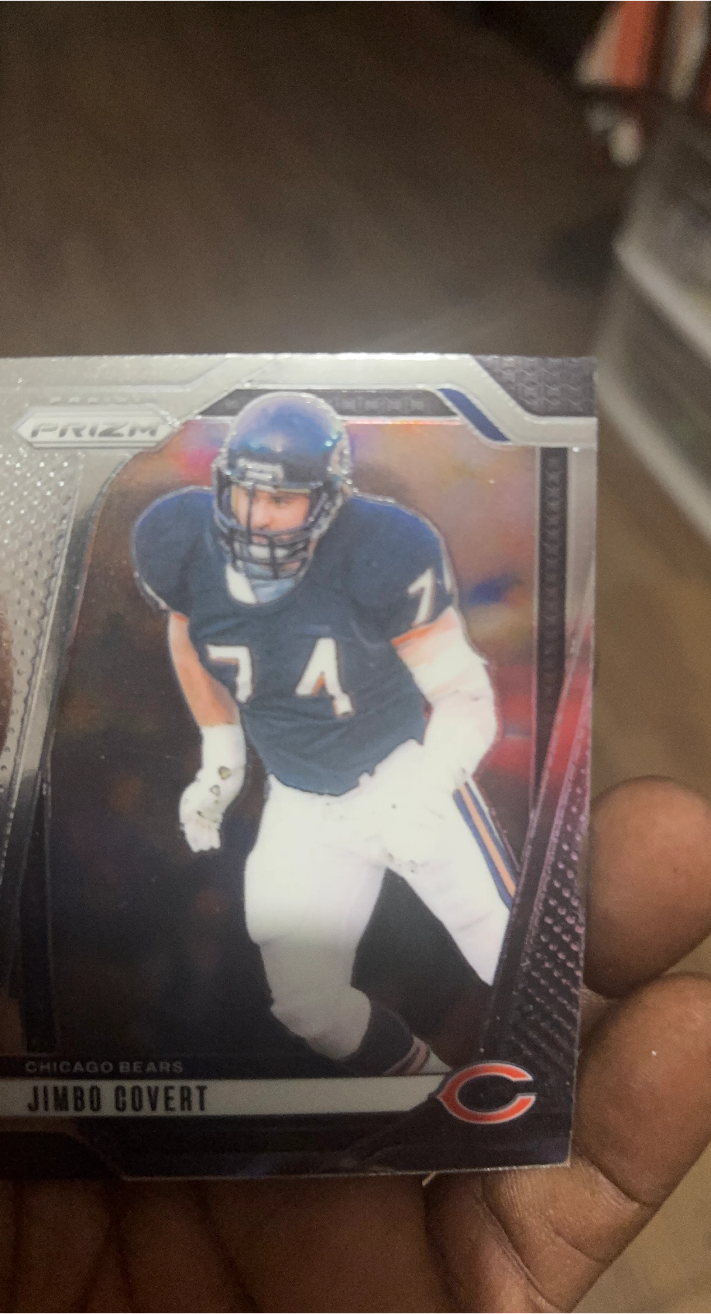 Panini Prizm Jimbo Covert Chicago Bears Football Card