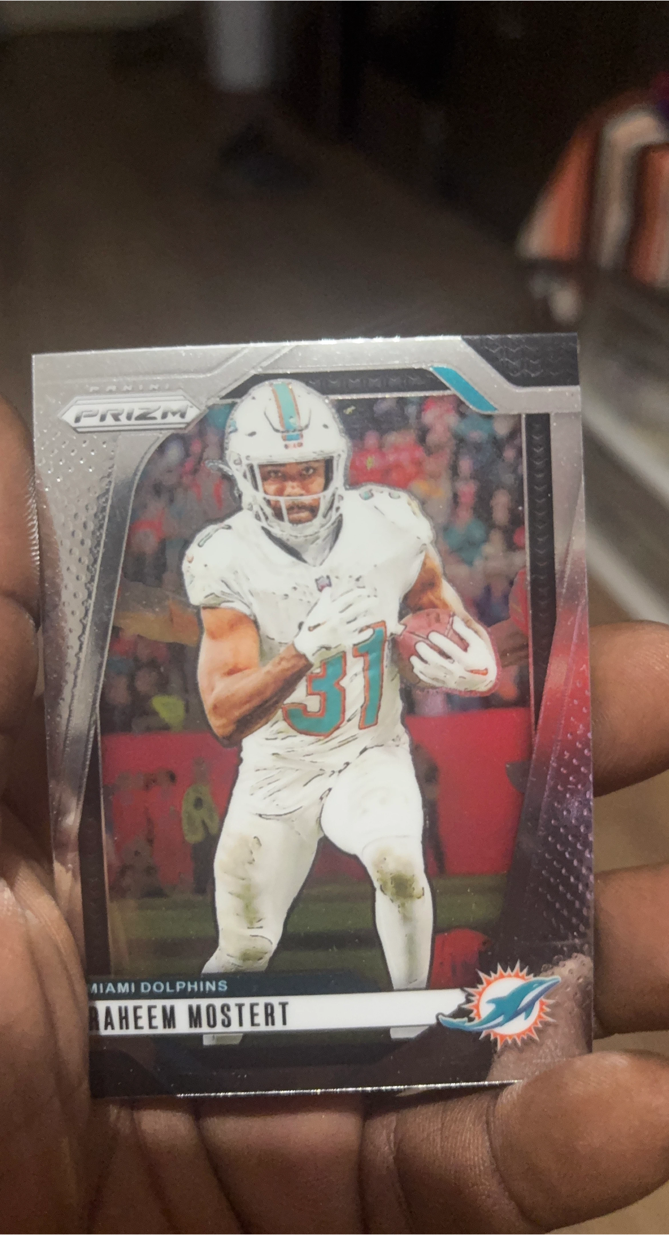 Panini Prizm Raheem Mostert Miami Dolphins Football Card