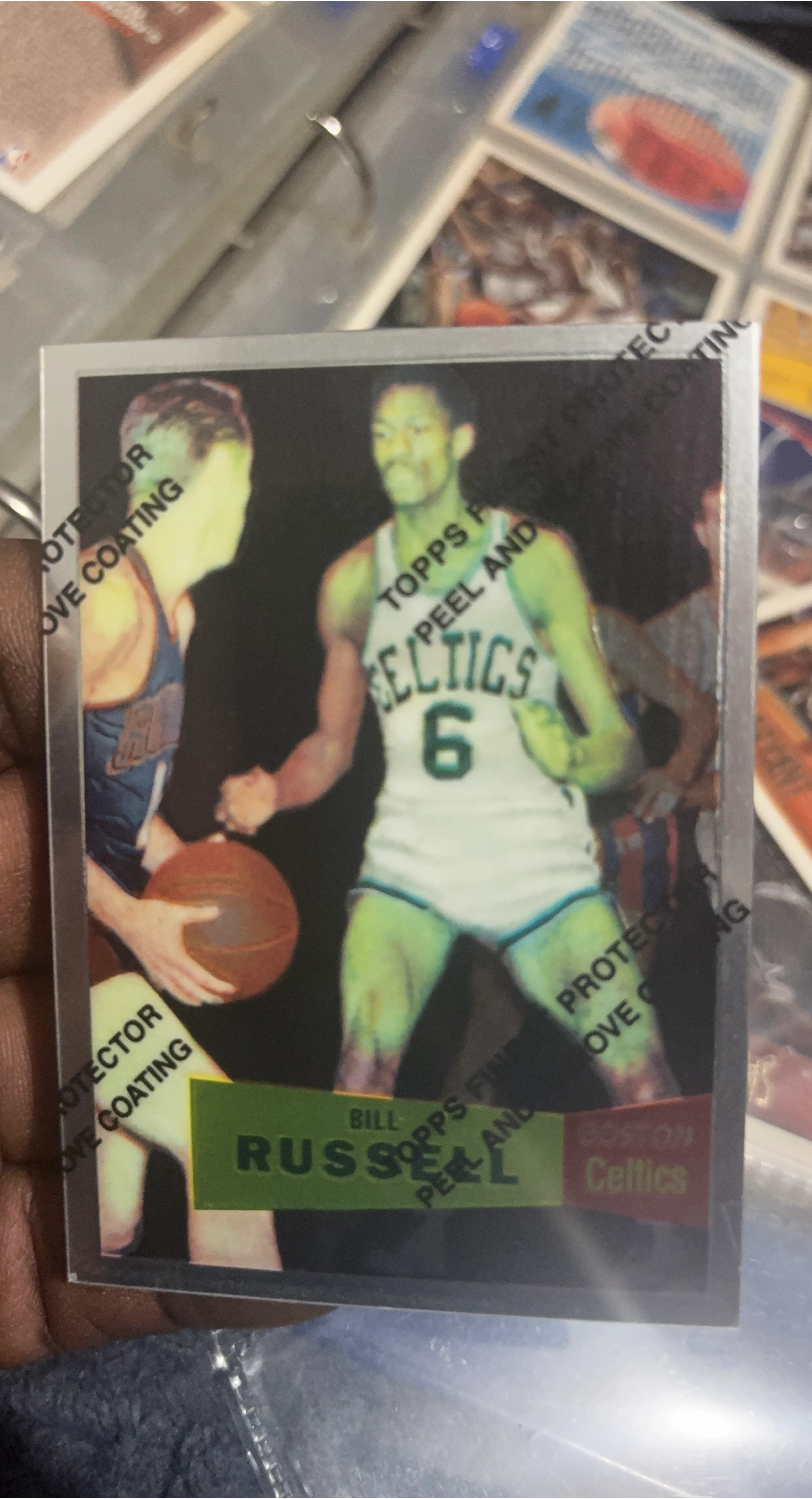 Bill Russell Boston Celtics Topps Trading Card