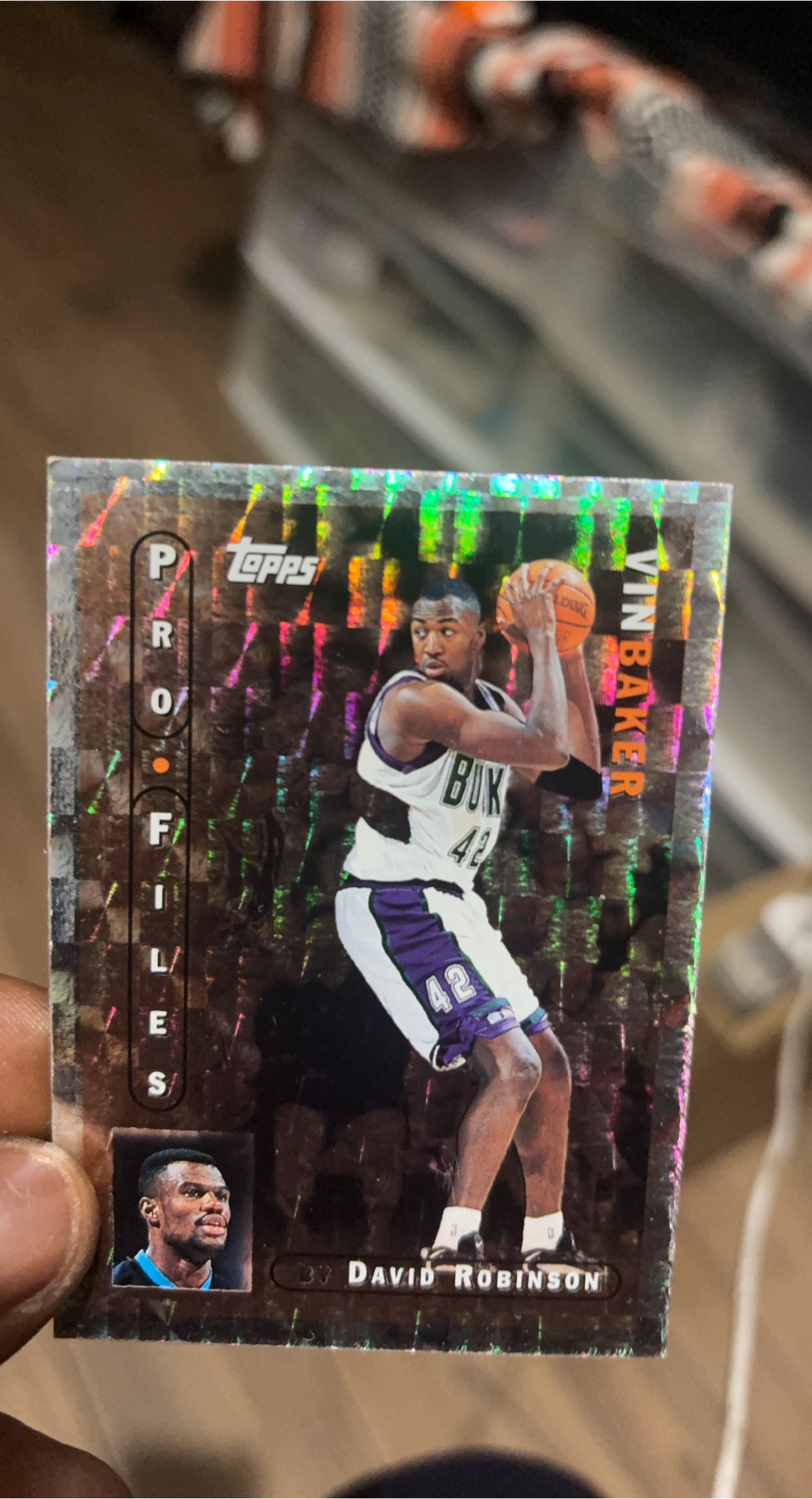 Topps Profiles Vin Baker Basketball Card