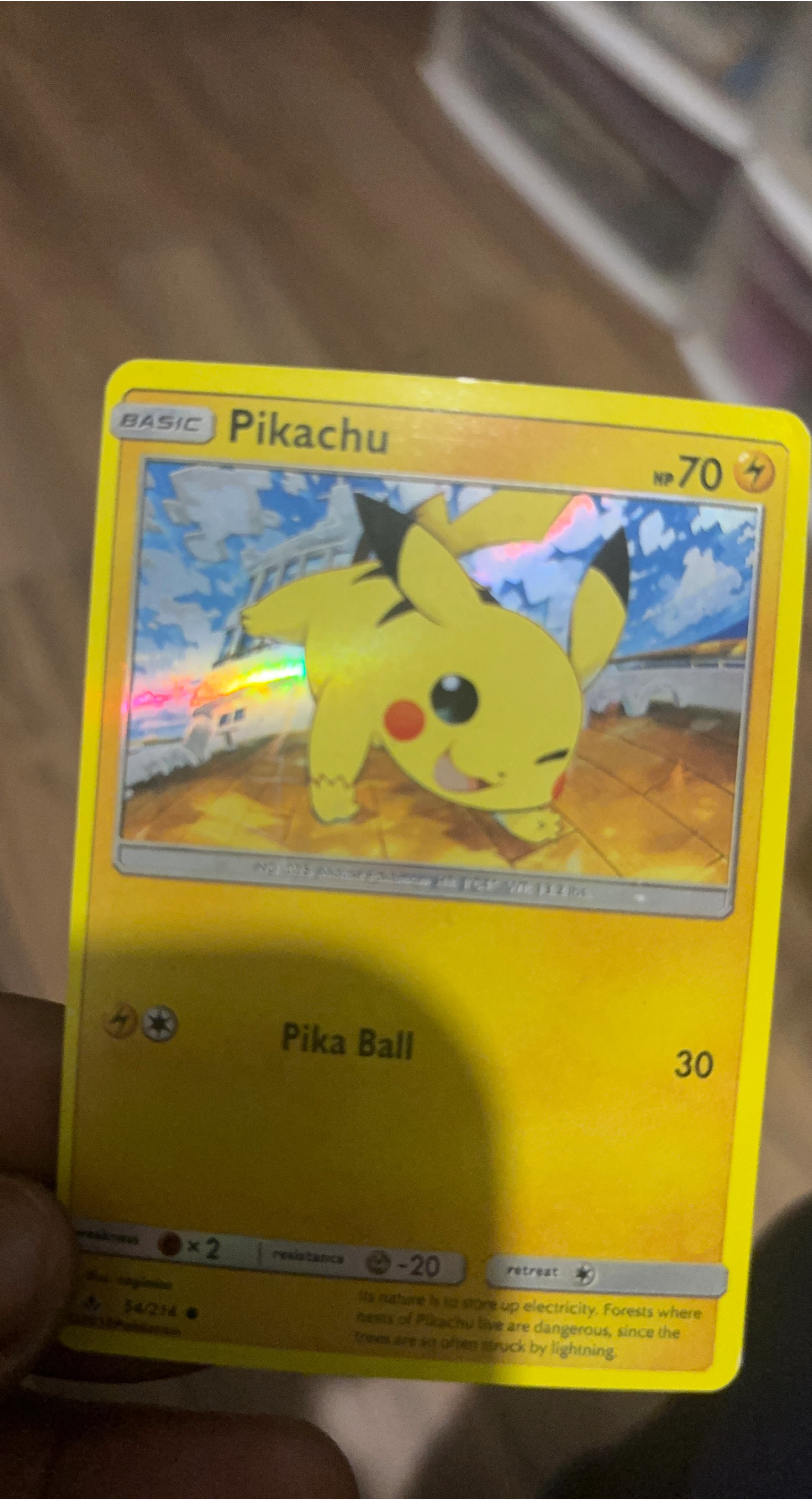 Pikachu Pokemon Card - Basic - HP 70