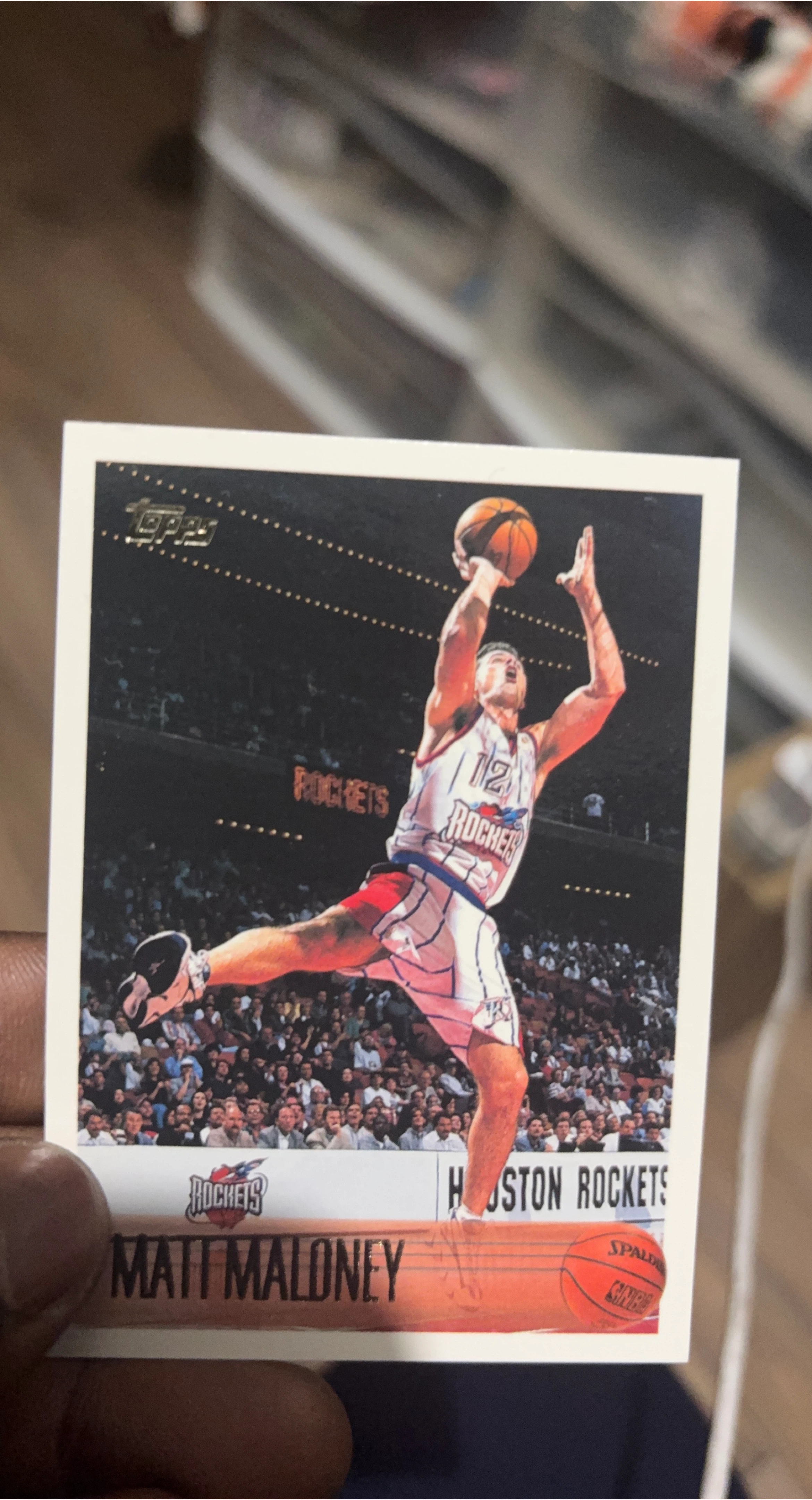 1992 Topps Matt Maloney Houston Rockets Basketball Card