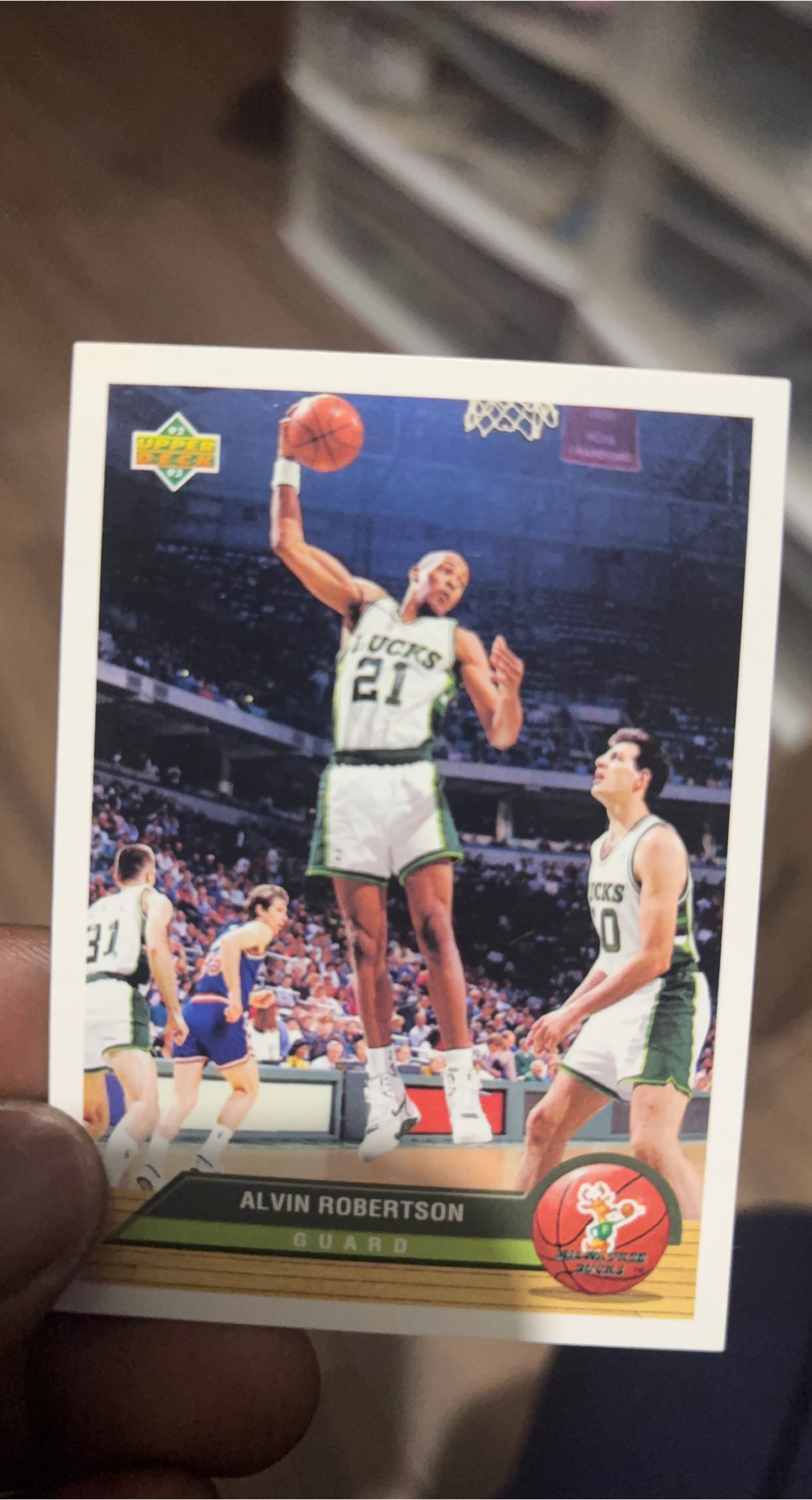 Alvin Robertson 1992 Upper Deck Milwaukee Bucks Basketball Card