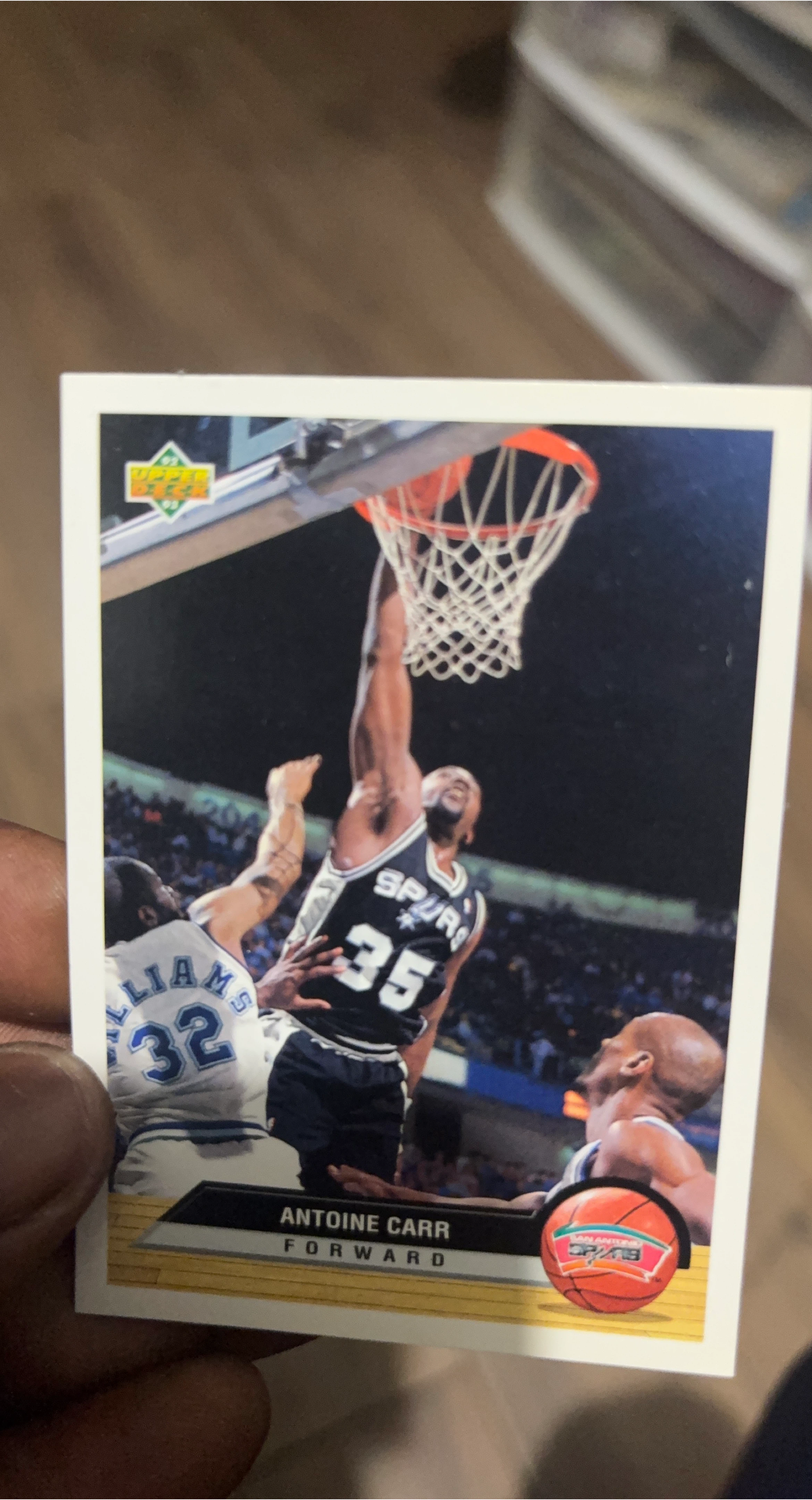 Upper Deck Antoine Carr Basketball Card
