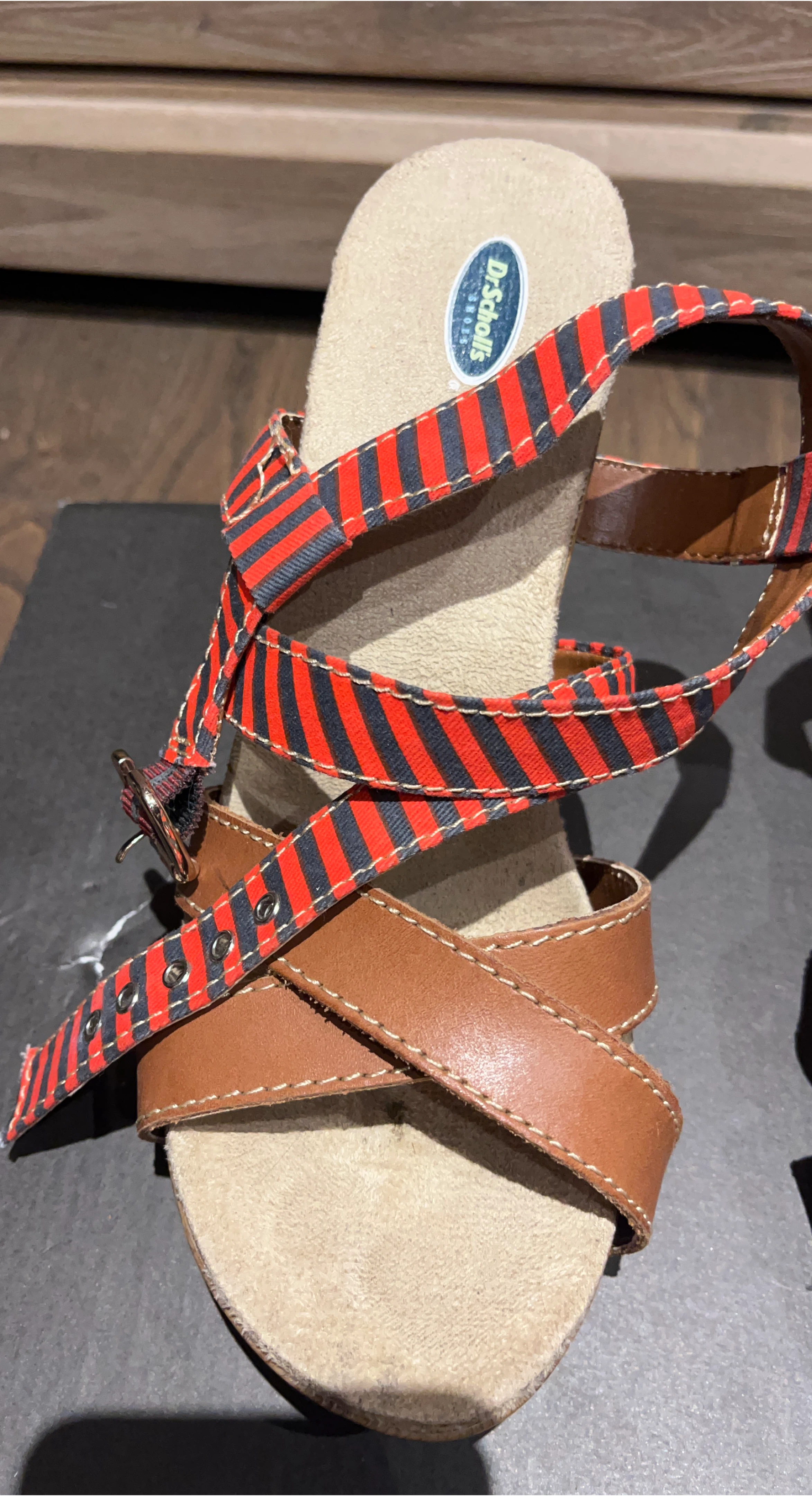 Dr. Scholl's Women's Striped Strap Sandals