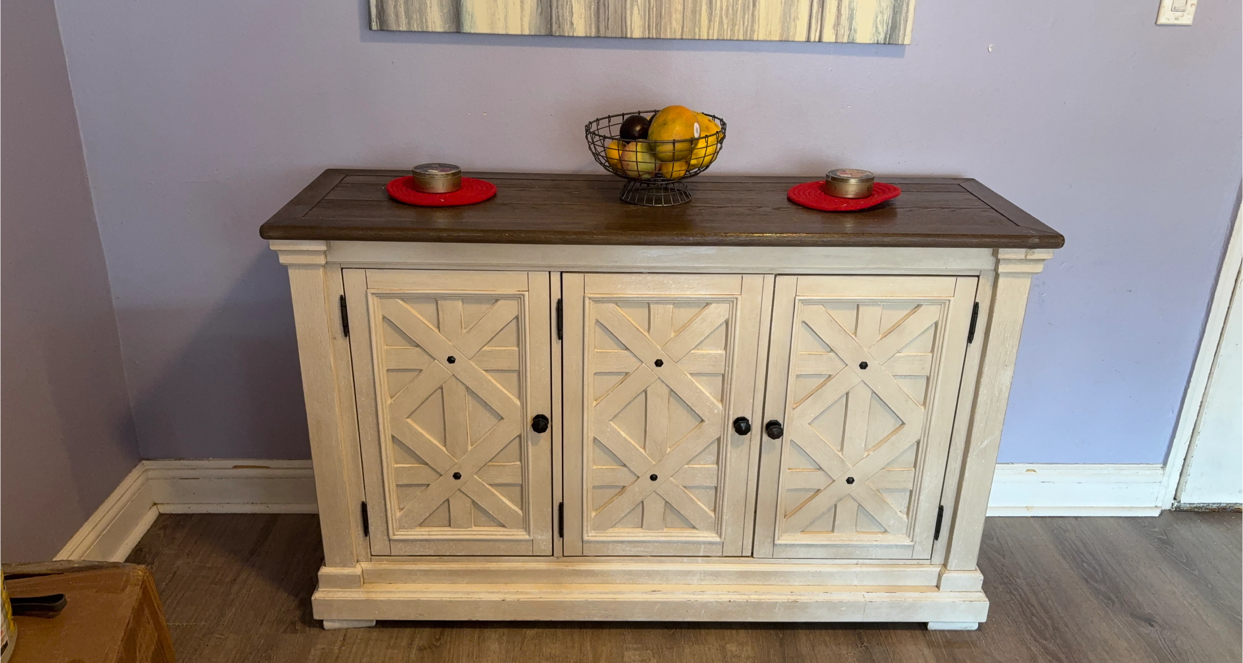 Farmhouse Style Accent Cabinet