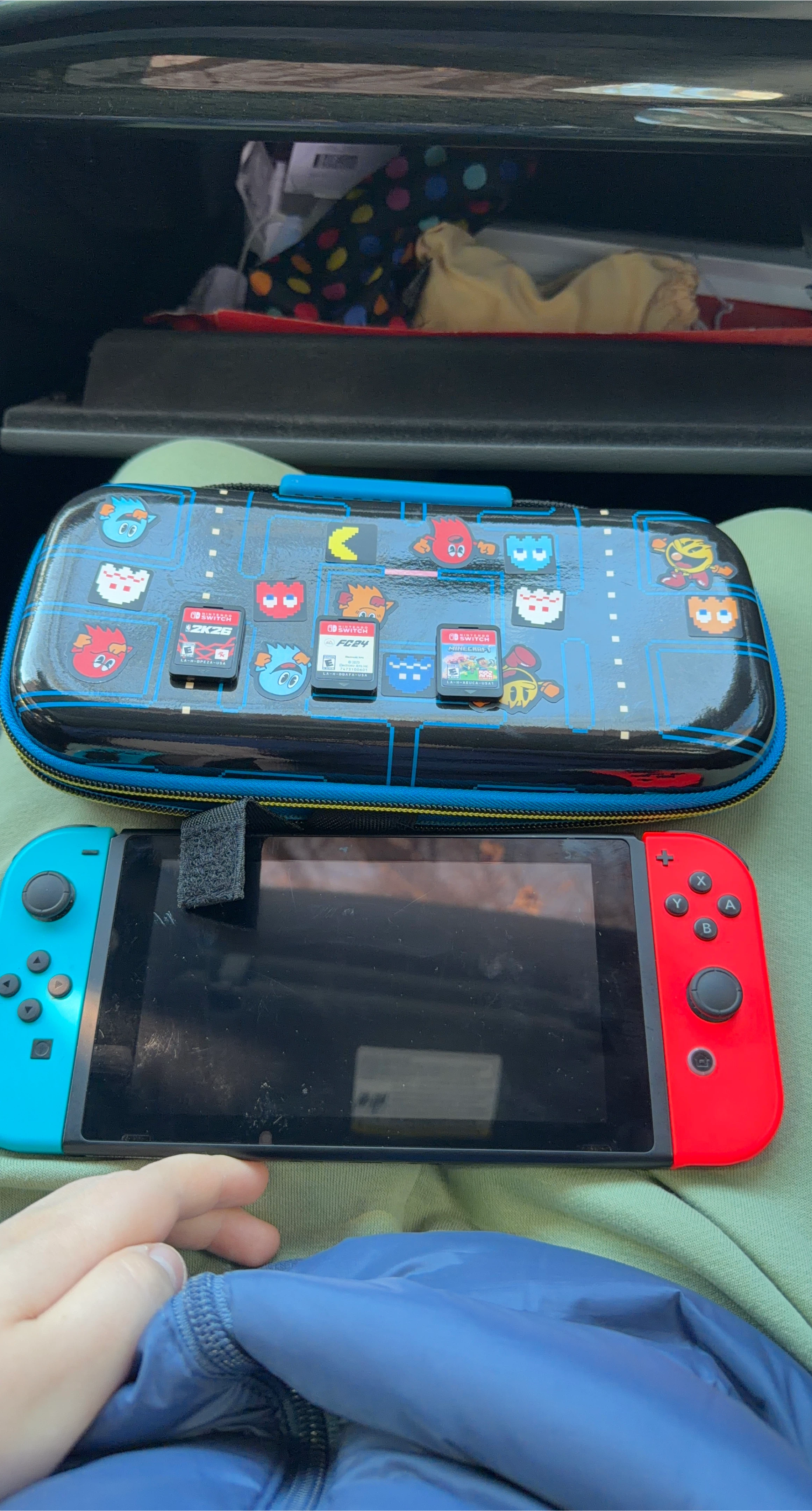 Nintendo Switch Console with Case and Games