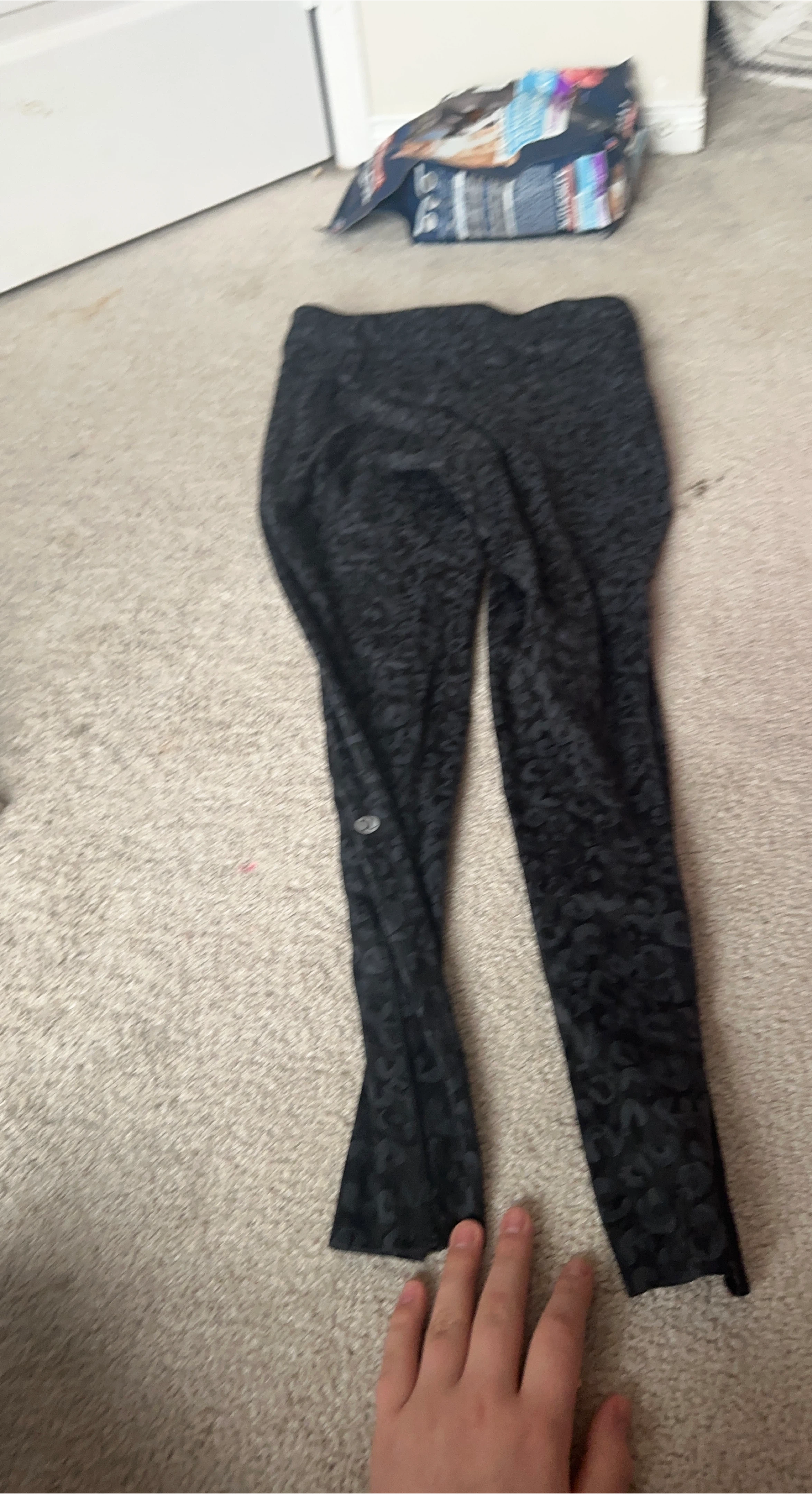 Lululemon Black Leopard Print Leggings