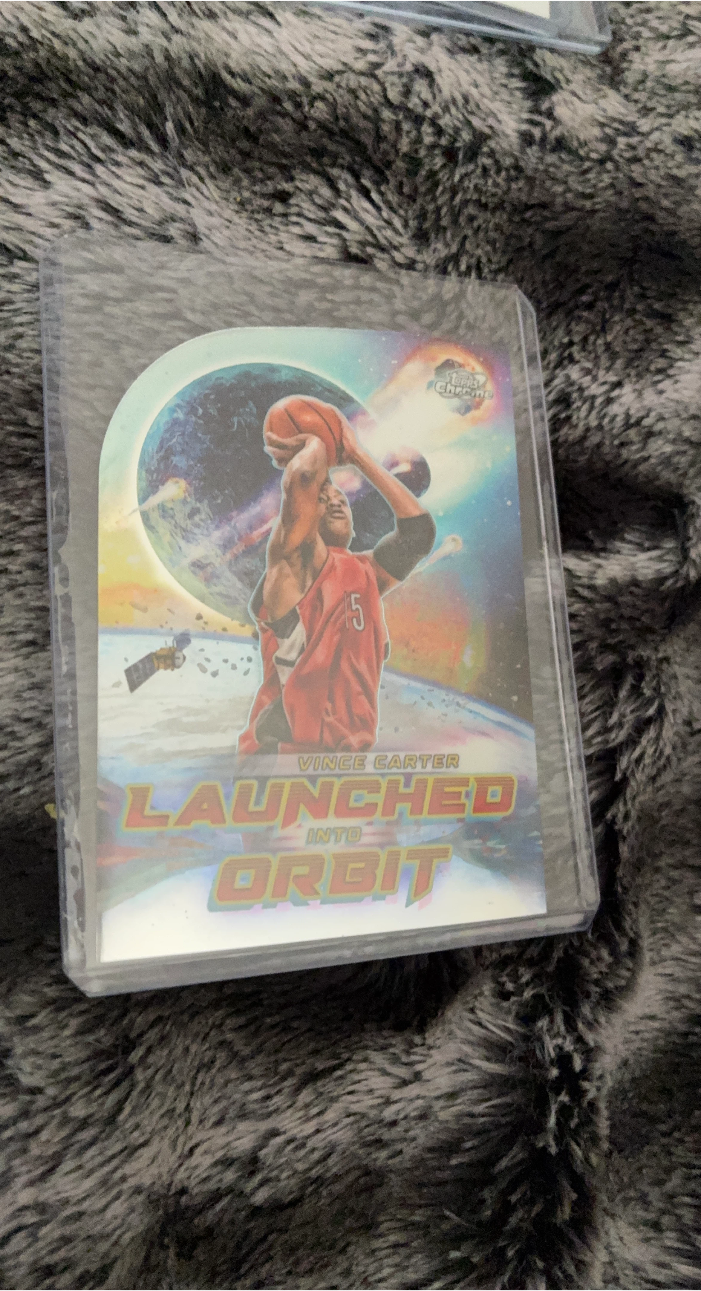Topps Chrome Vince Carter "Launched Into Orbit" Basketball Card
