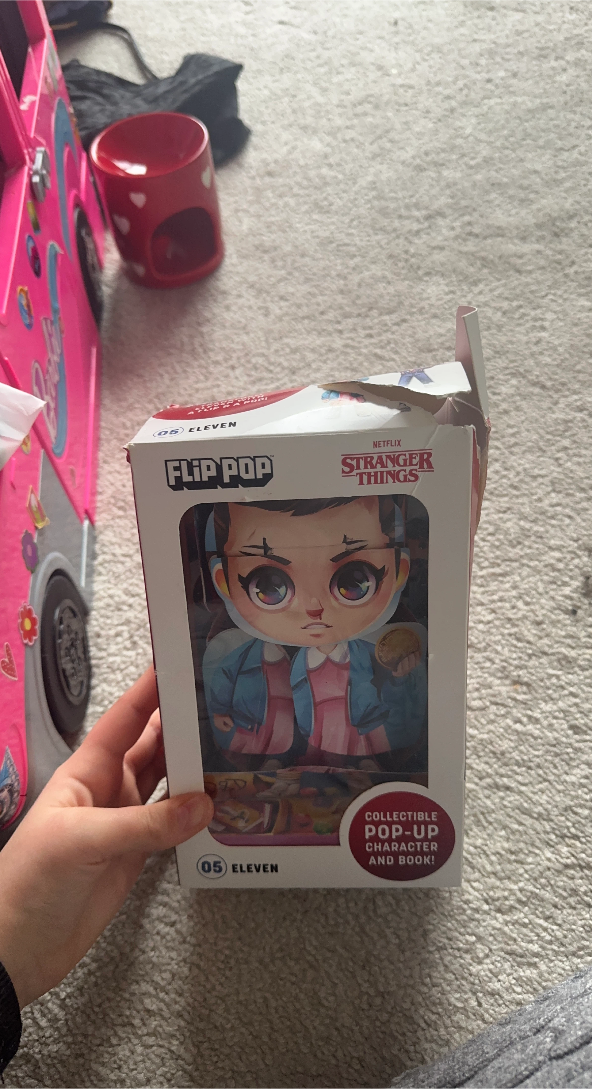 Stranger Things Flip Pop Collectible Eleven Character and Book