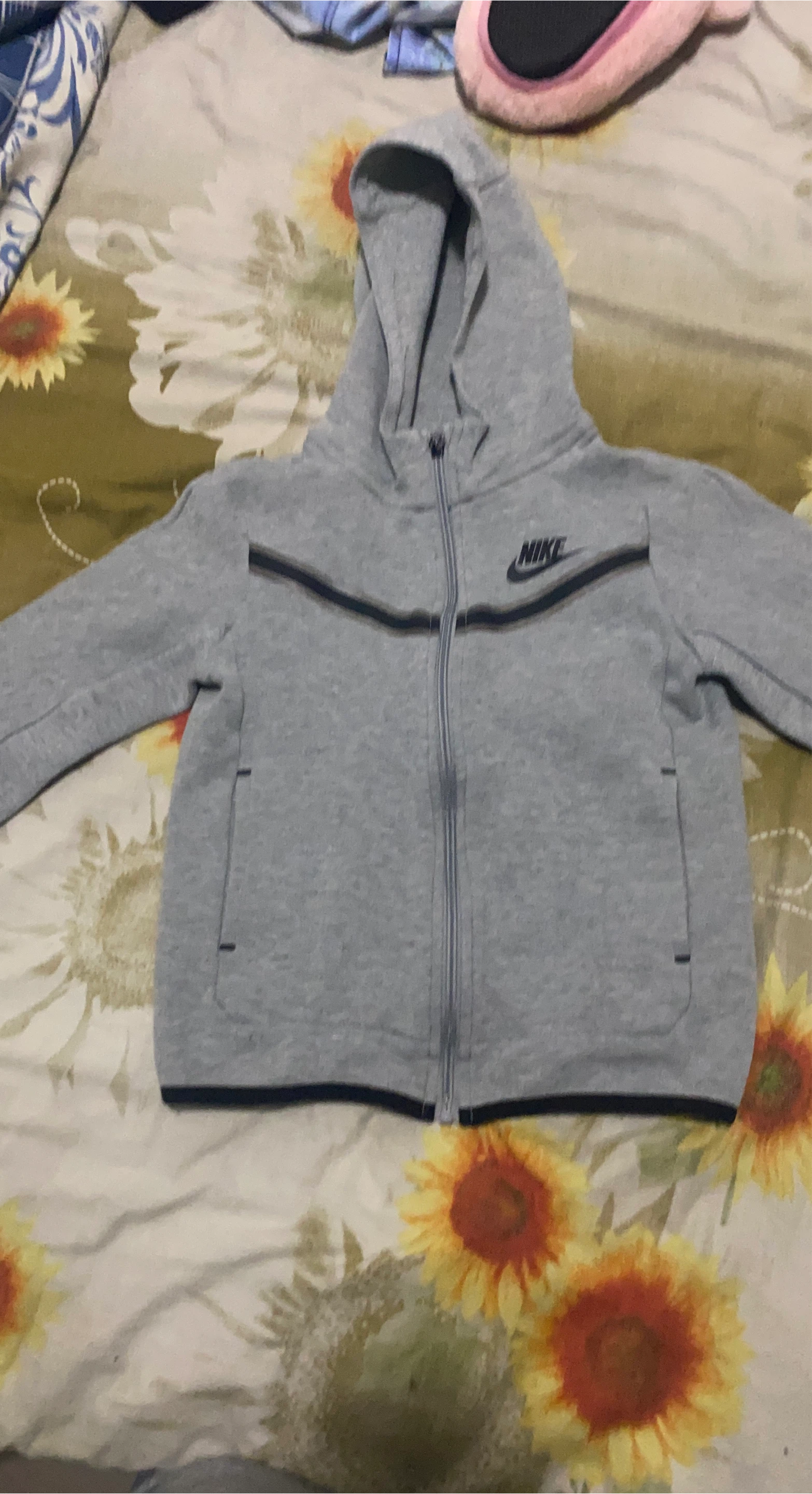 Nike Grey Full-Zip Hoodie