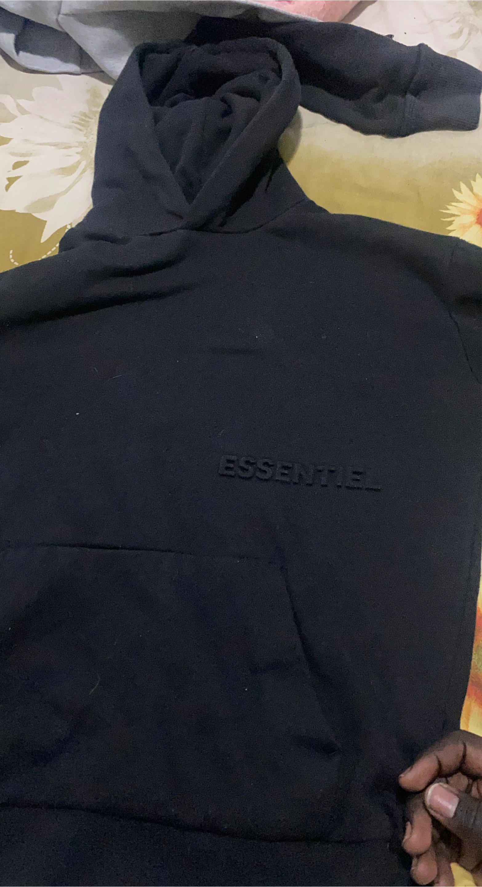 Black ESSENTIEL Hoodie