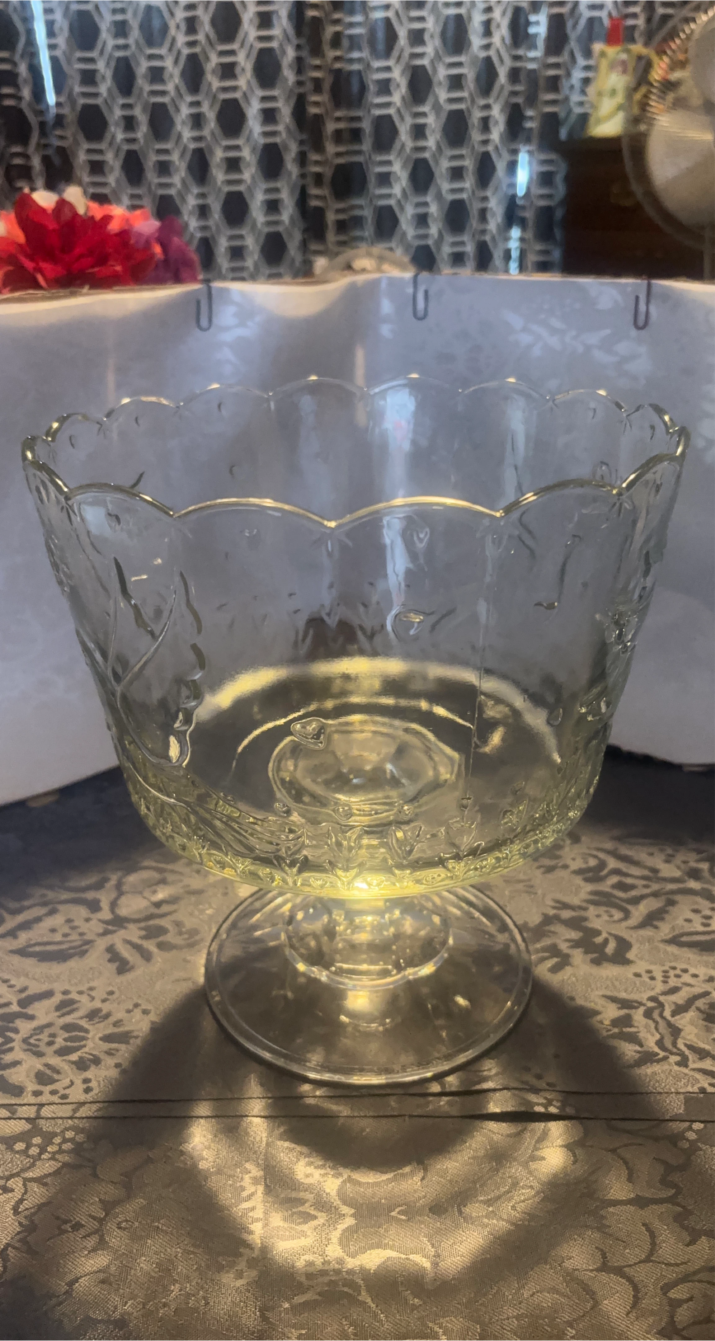 Glass Pedestal Bowl