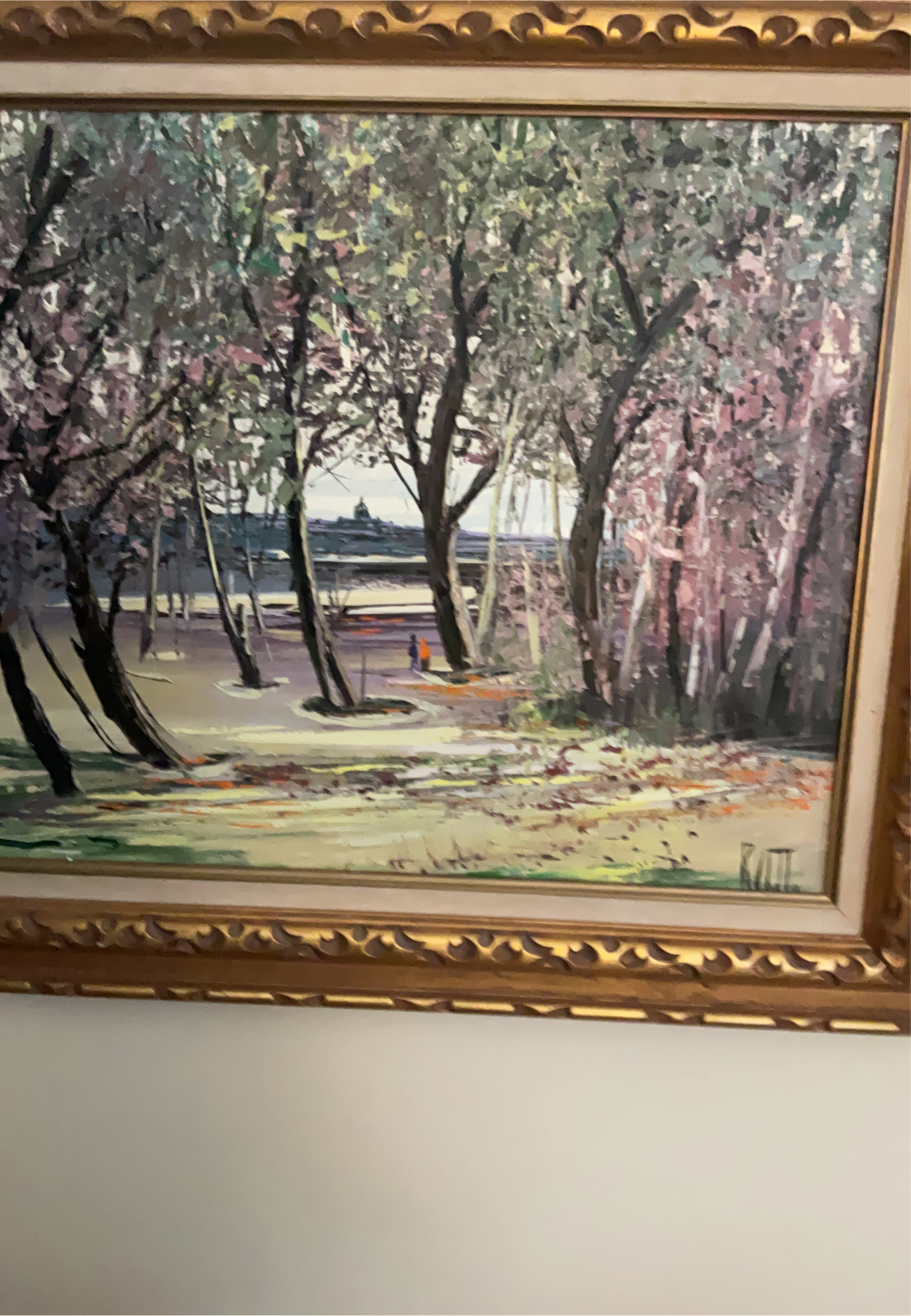 Framed Landscape Painting