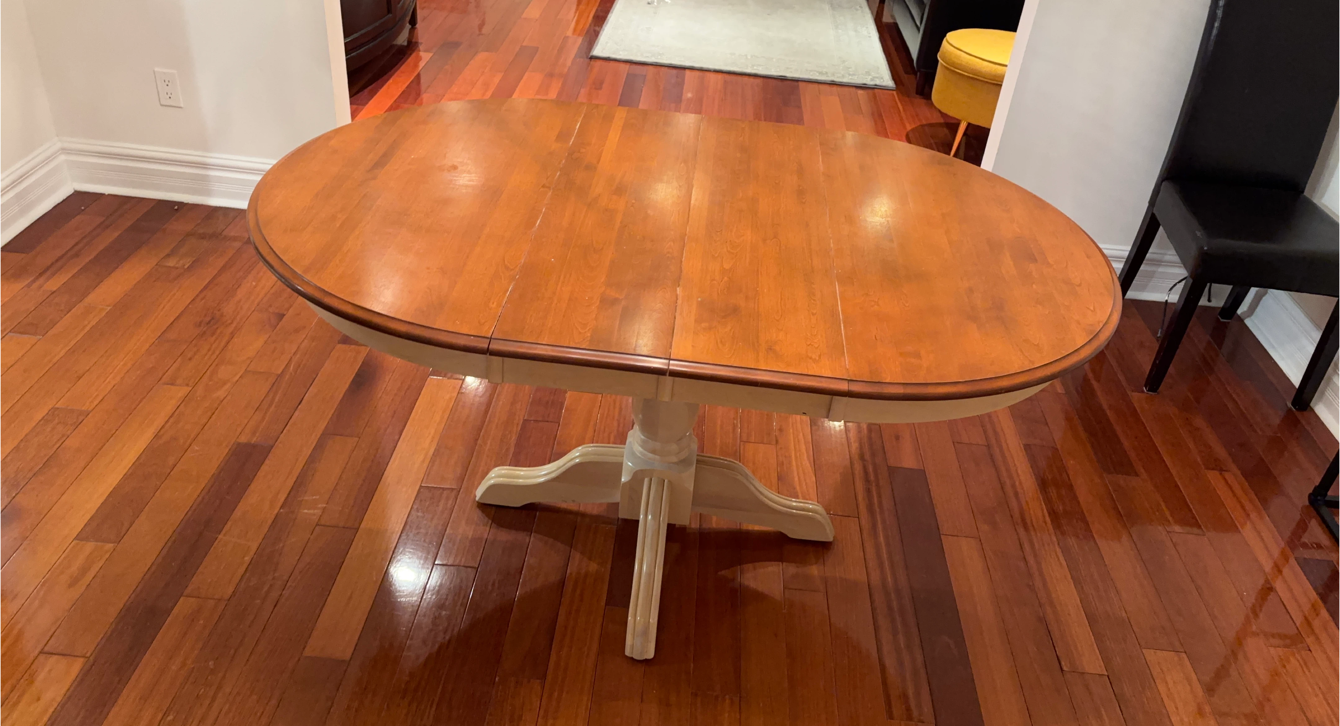 Wooden Pedestal Dining Table