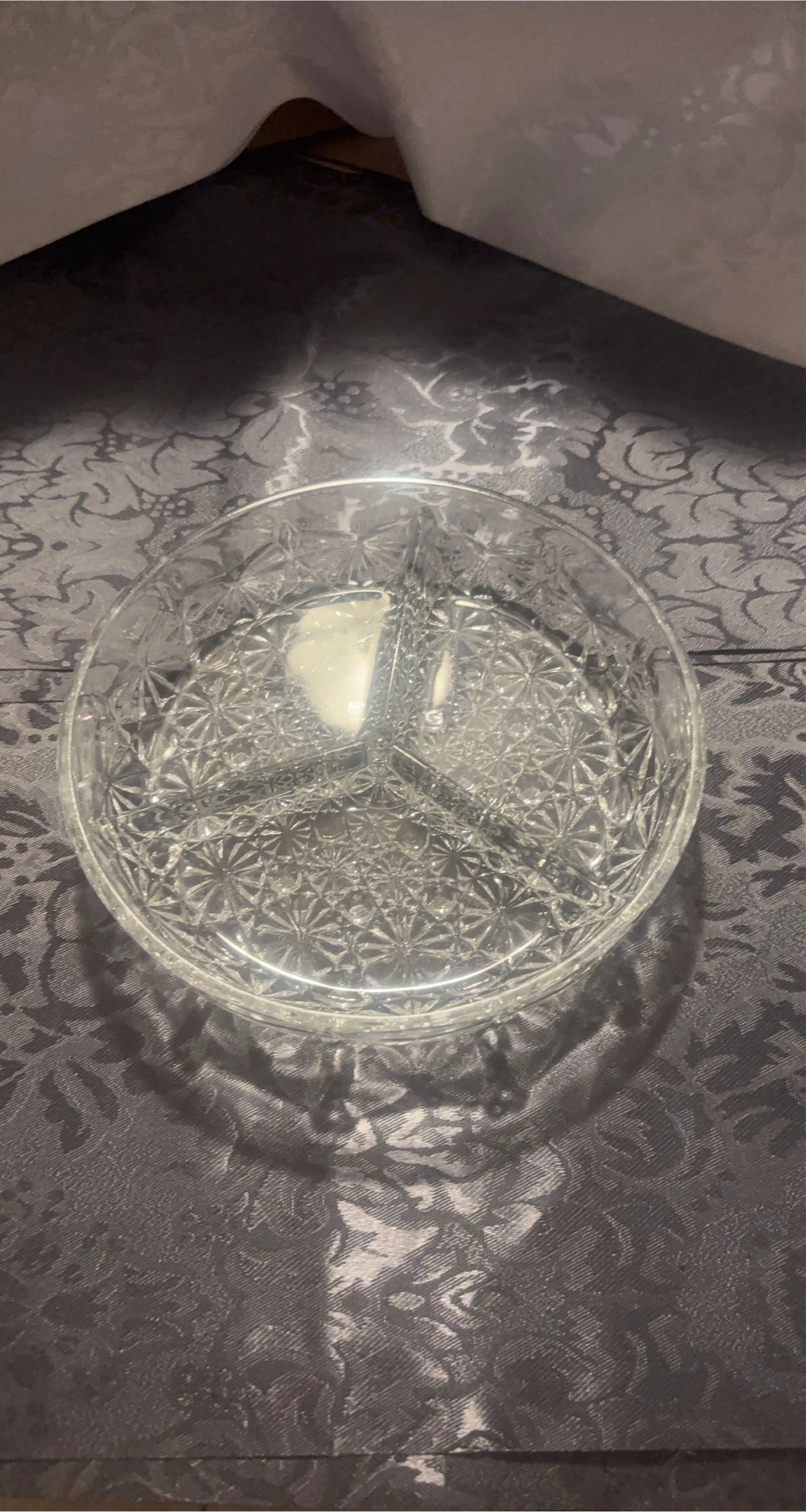 Glass Divided Serving Dish