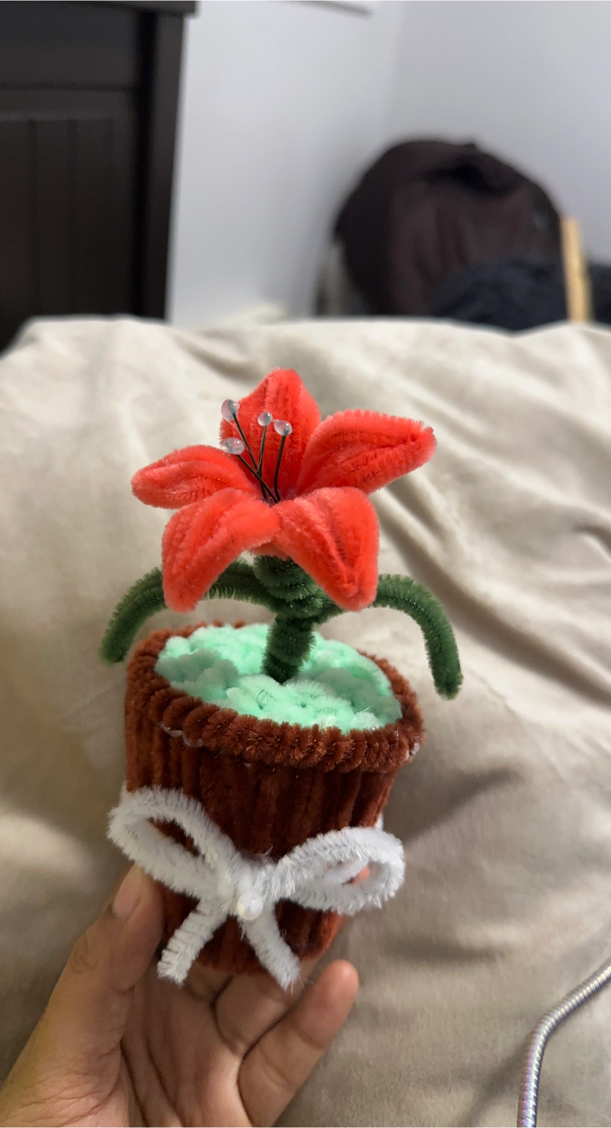 Handmade Pipe Cleaner Flower Pot